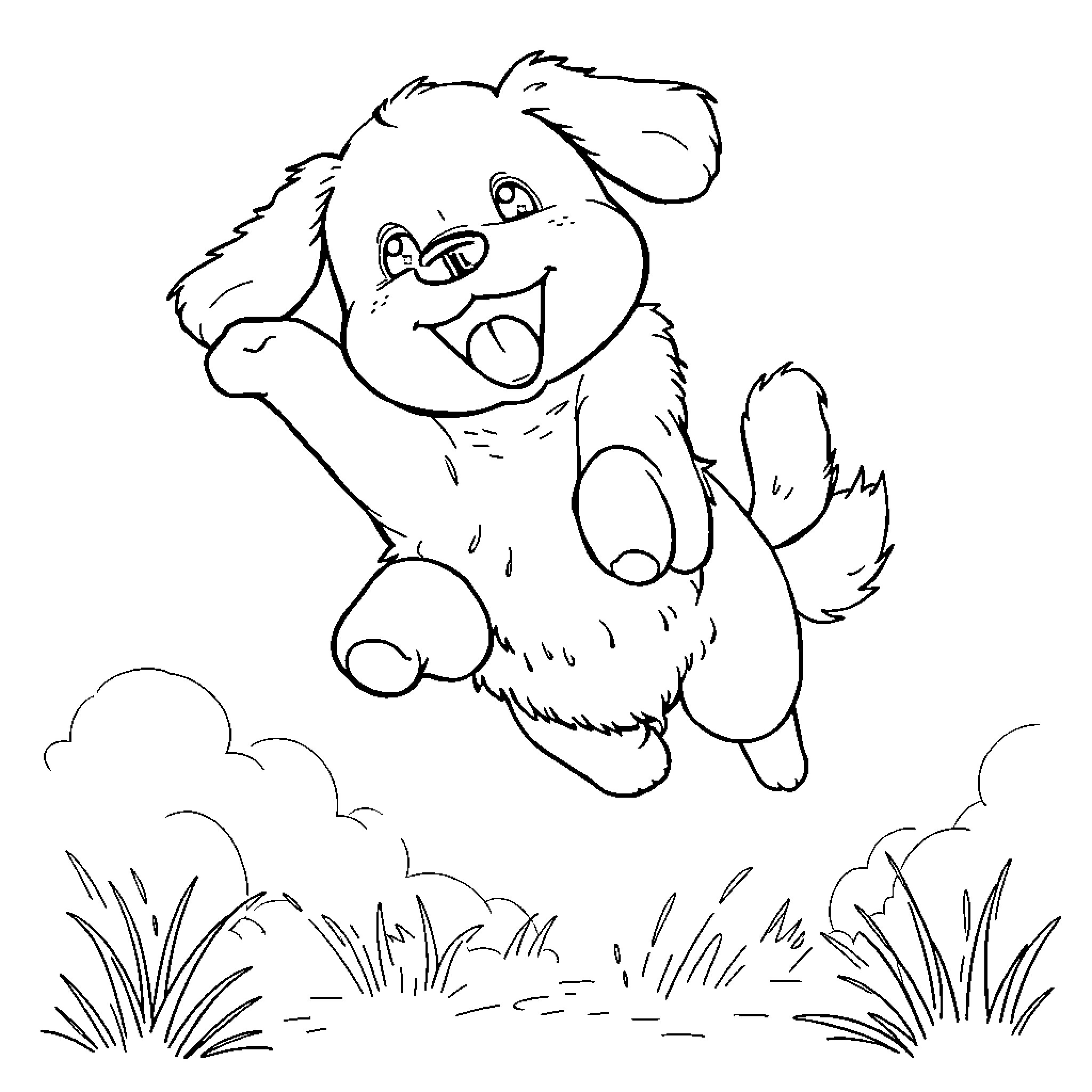 Pompompurin's Joyful Outdoor Adventure Coloring Page (free black-and-white line drawing printable PDF for all, from beginners to advanced learners, including children, teens, adults, and seniors)