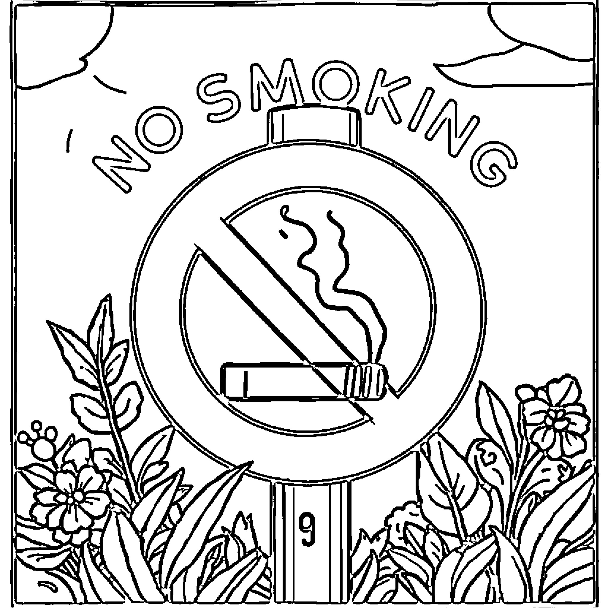 Best No Smoking Coloring Pages Free Printable PDF 