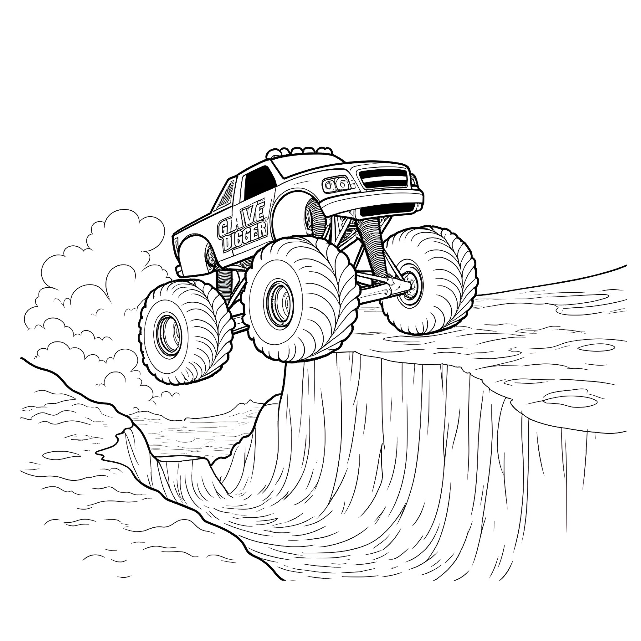 grave digger pictures to color – Image 10
