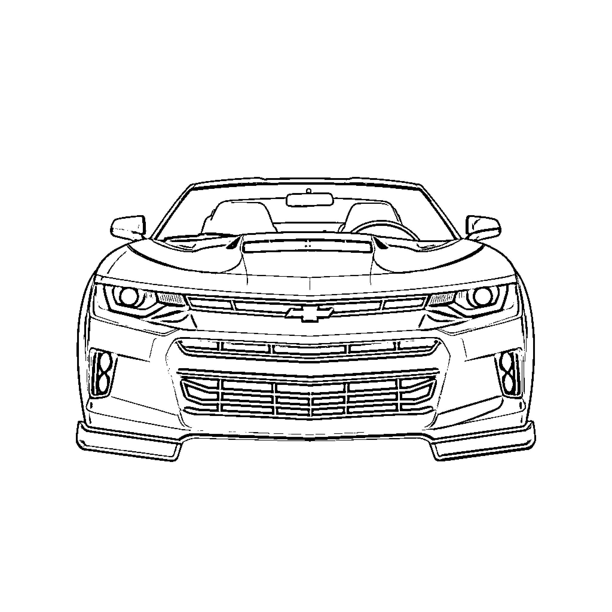 Car parked on the street Coloring Page (free black-and-white line drawing printable PDF for all, from beginners to advanced learners, including children, teens, adults, and seniors)