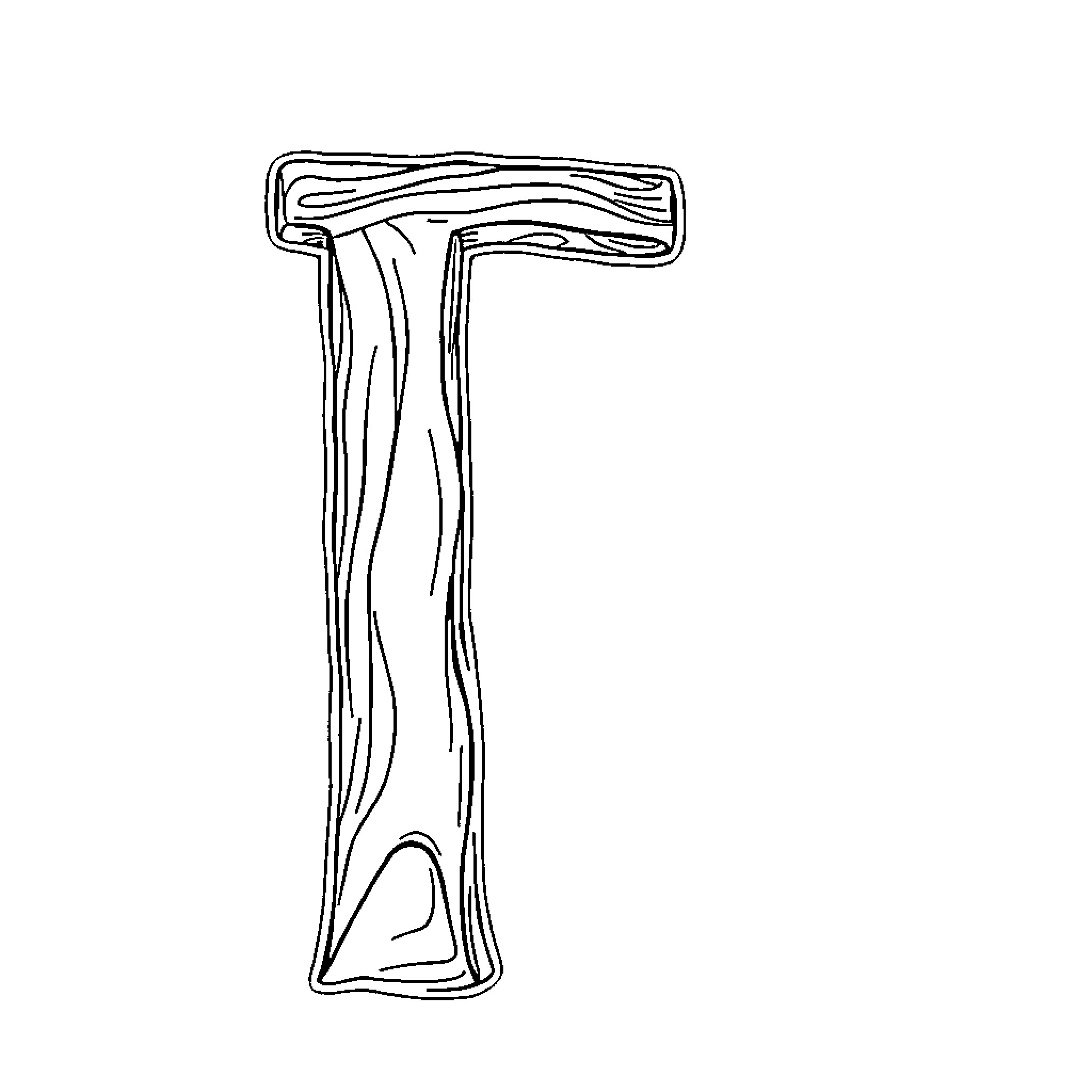 Textured wooden object on a plain background Coloring Page (free black-and-white line drawing printable PDF for all, from beginners to advanced learners, including children, teens, adults, and seniors)