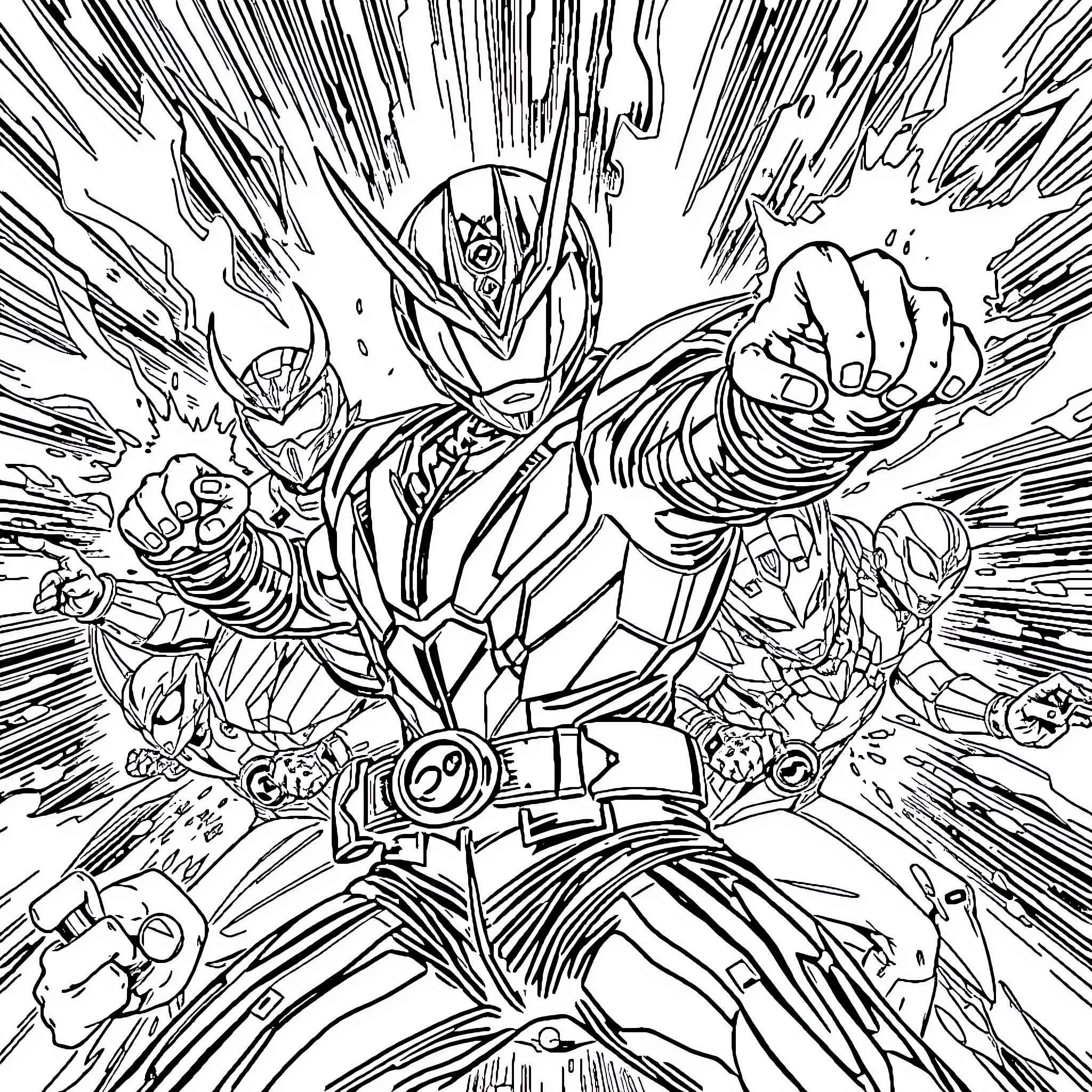 Best Kamen Rider Coloring Pages (Free Printable PDF)