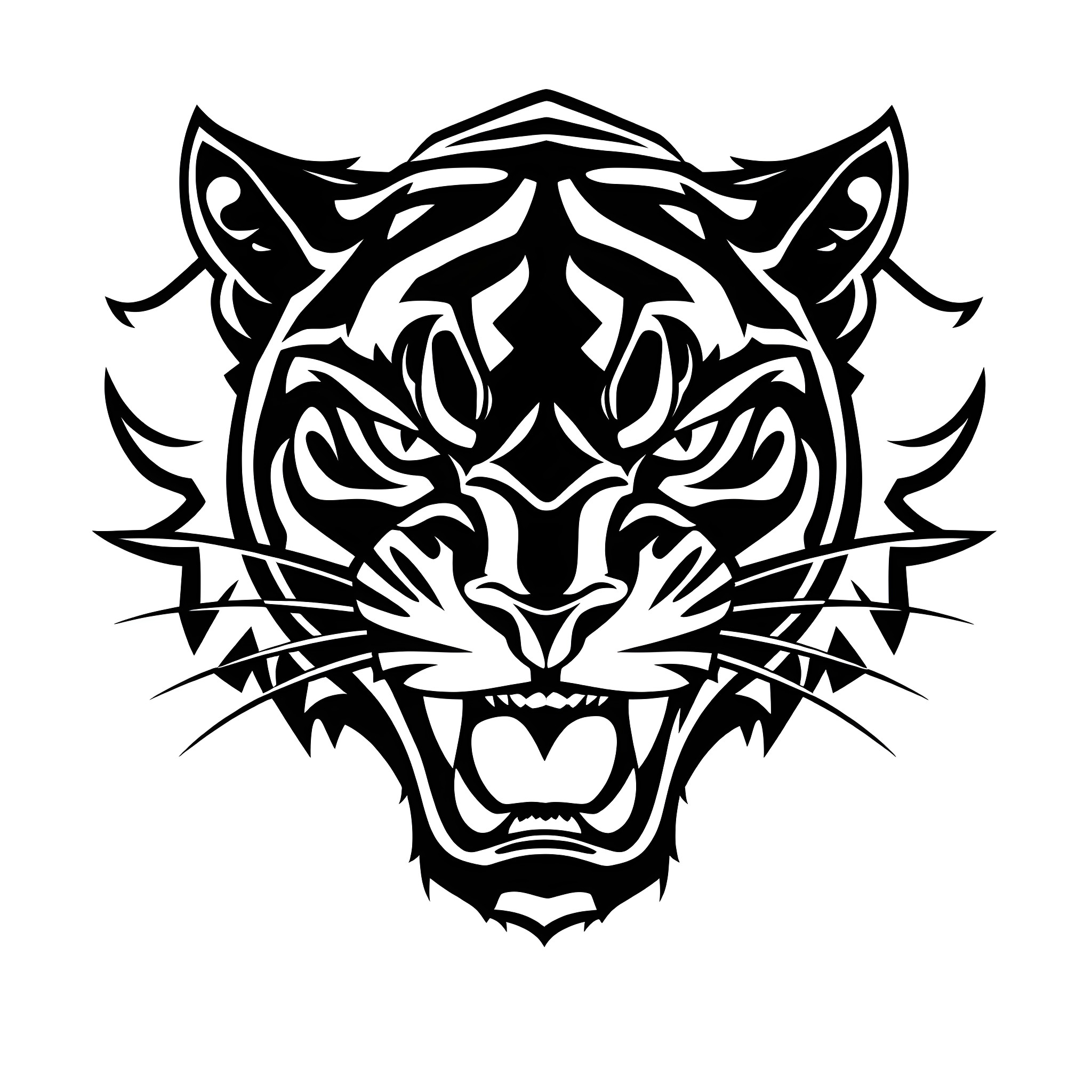 Panther roaring with fierce expression Coloring Page (free black-and-white line drawing printable PDF for all, from beginners to advanced learners, including children, teens, adults, and seniors)