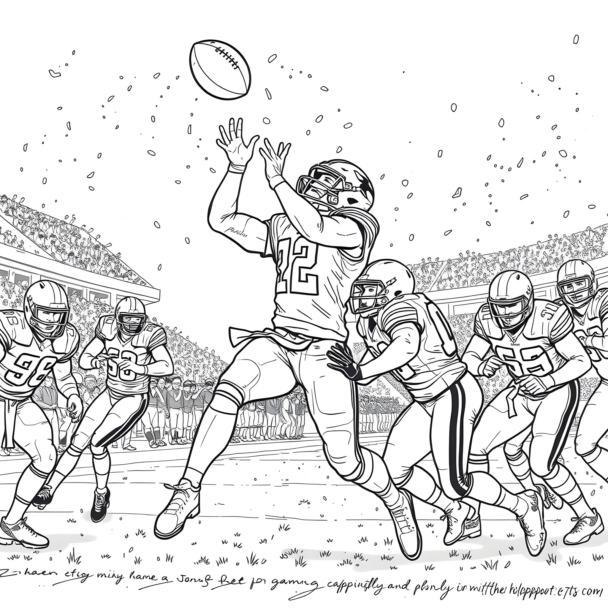 1 Best Wide Receiver Coloring Pages (Free Printable PDFs)