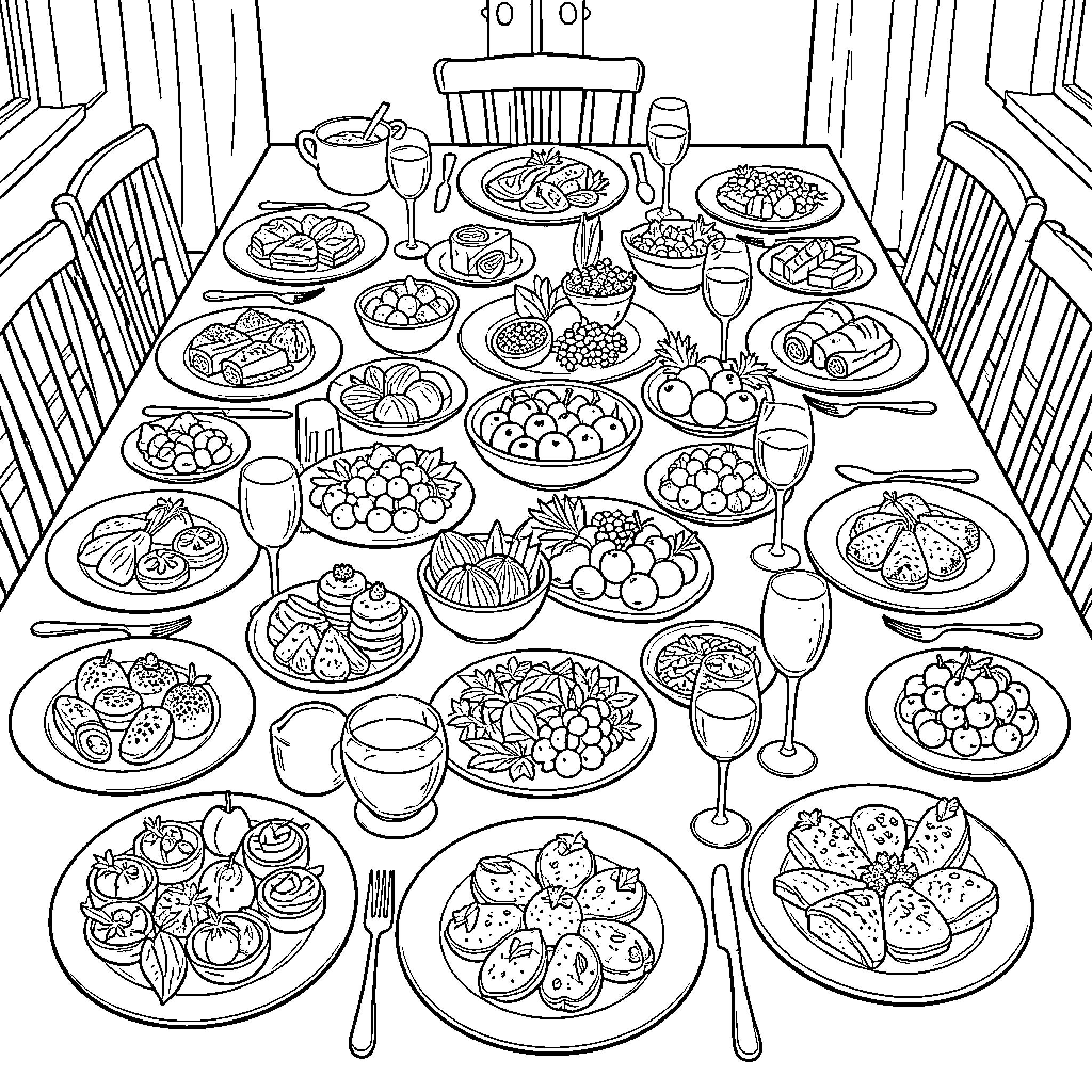 Best Table Coloring Pages (Free Printable PDF)