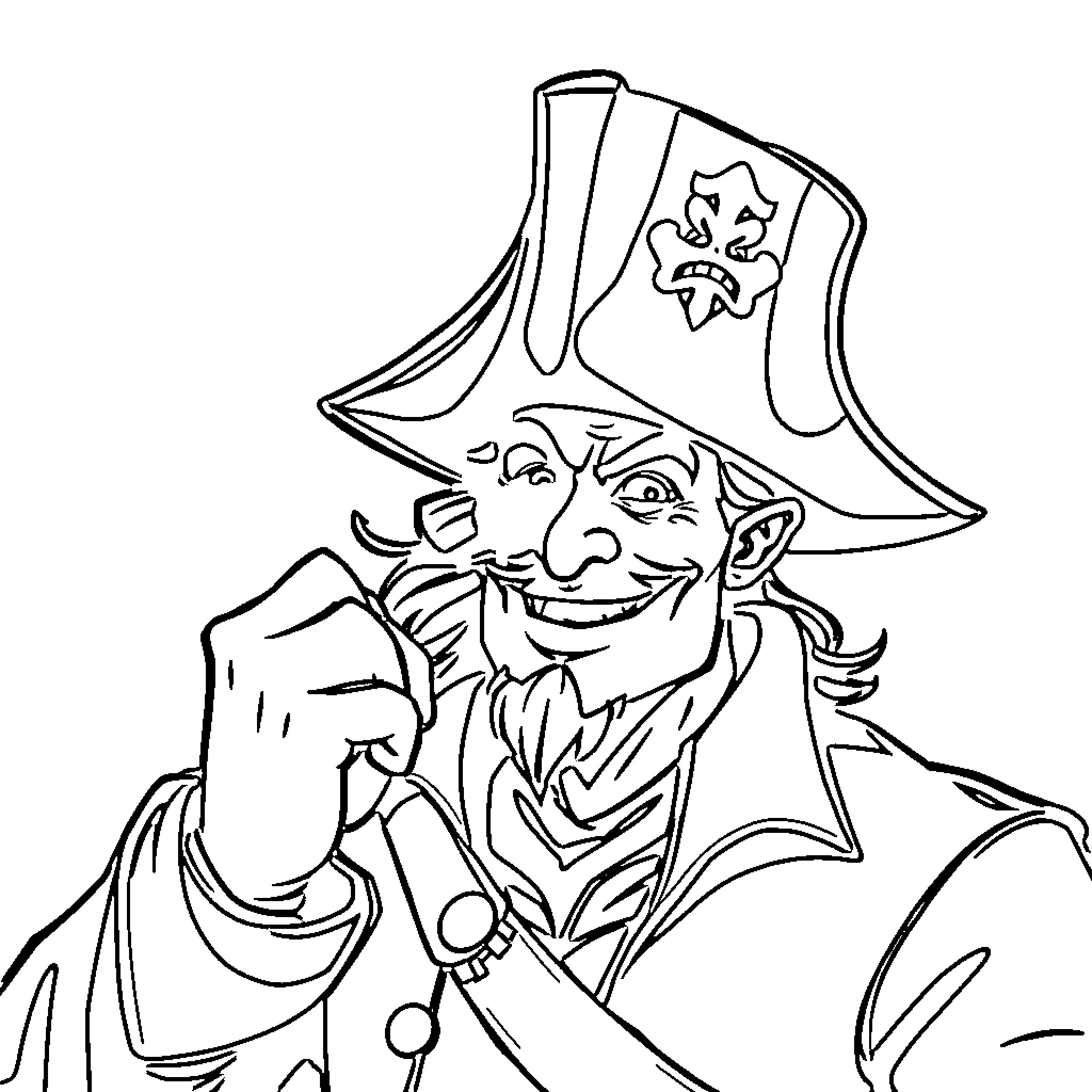 Marshall D Teach in a Confident and Whimsical Pose Coloring Page (free black-and-white line drawing printable PDF for all, from beginners to advanced learners, including children, teens, adults, and seniors)