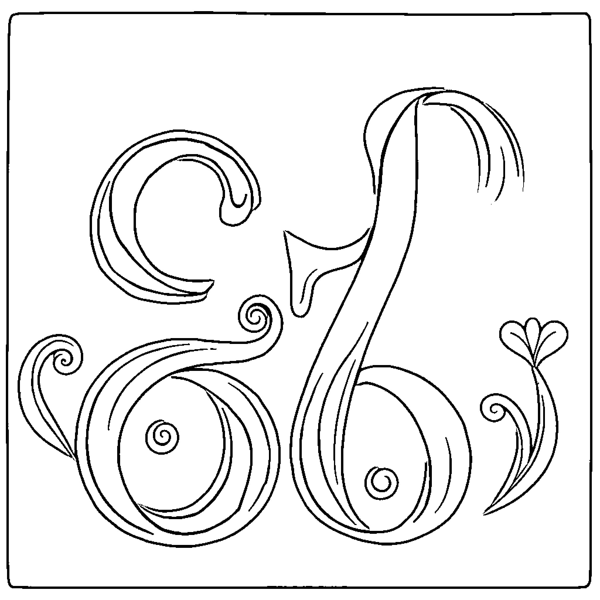 Number Abstract Decorative Pattern Design Coloring Page (free black-and-white line drawing printable PDF for all, from beginners to advanced learners, including children, teens, adults, and seniors)