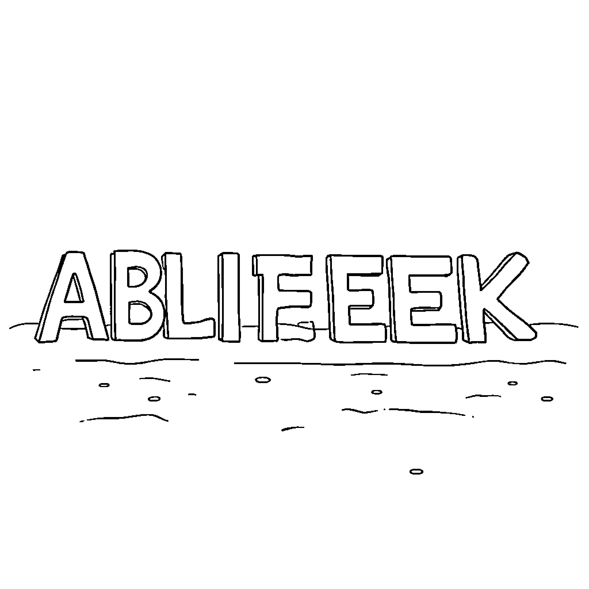 Greek Alphabet: Whimsical Handwritten Text Coloring Page (free black-and-white line drawing printable PDF for all, from beginners to advanced learners, including children, teens, adults, and seniors)