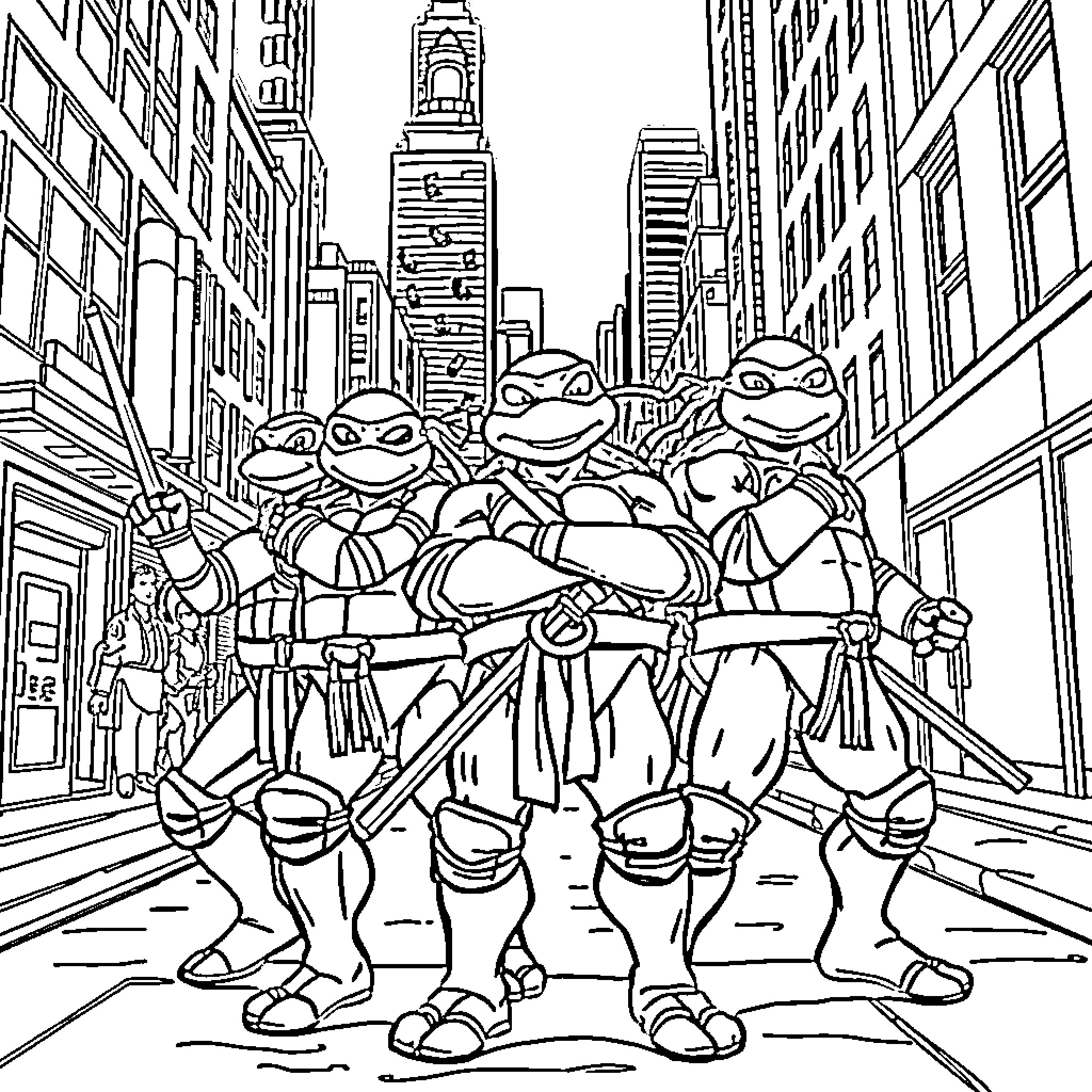 Best TMNT Coloring Pages (Free Printable PDF)