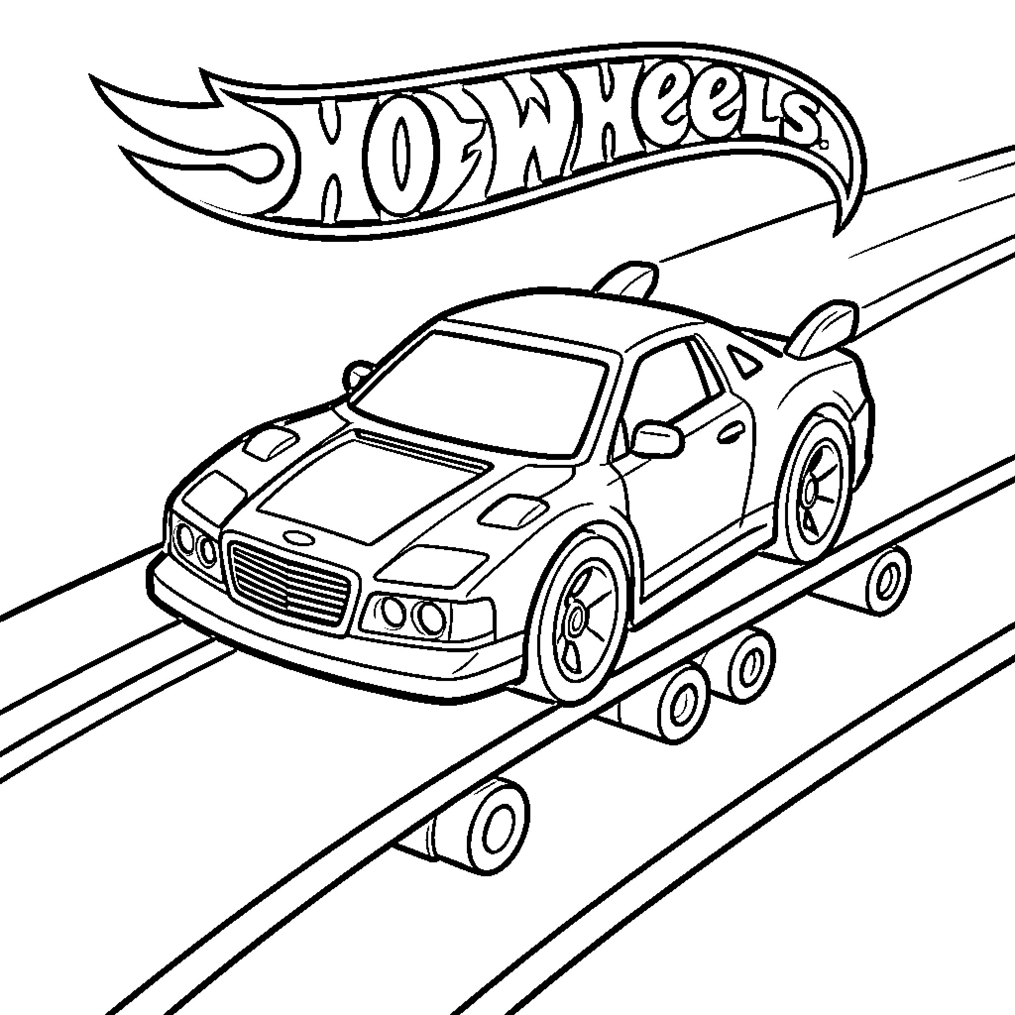 Best Hot Wheels Vehicle Coloring Pages (Free Printable PDF)