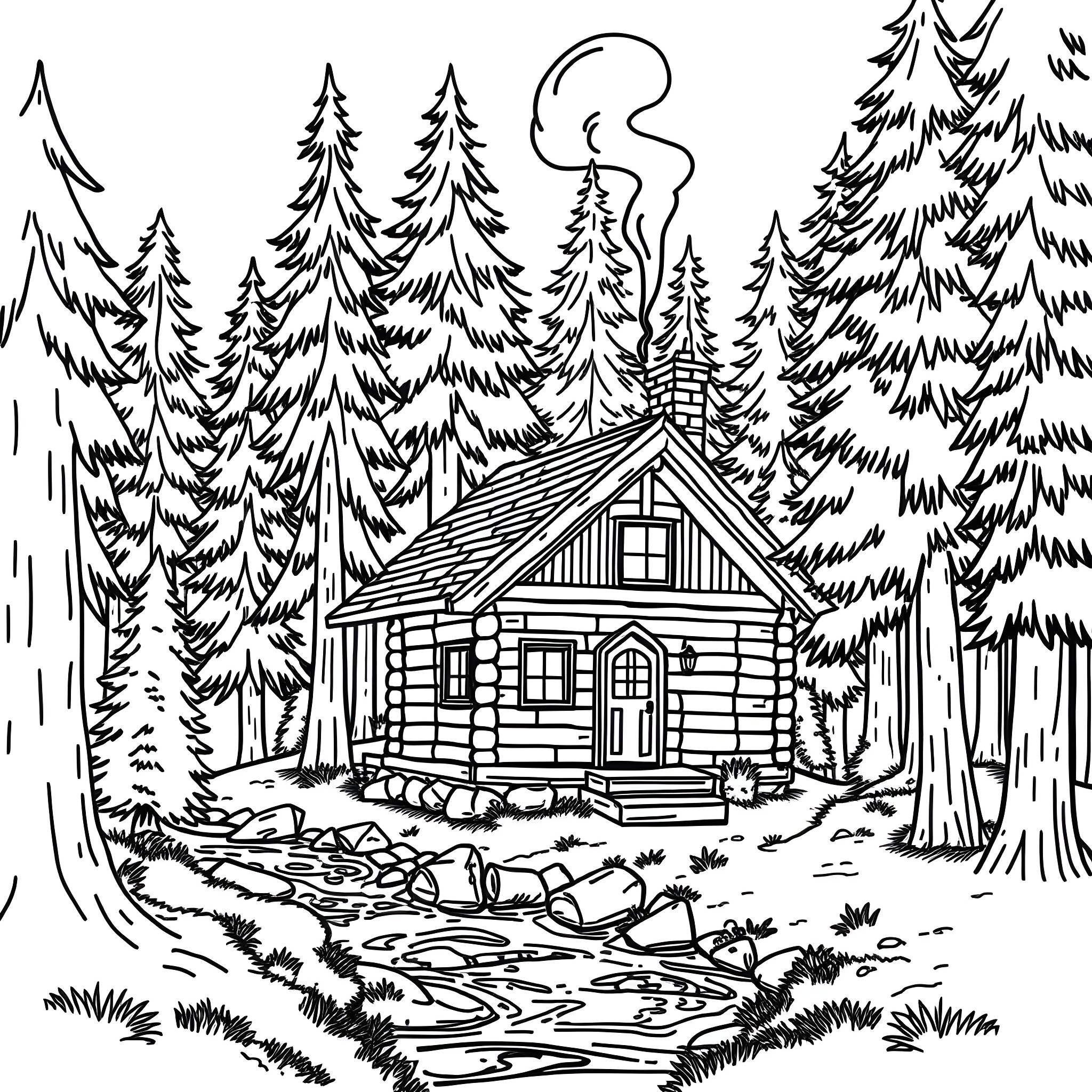 13 Best Log Cabin Coloring Pages (Free Printable PDFs)