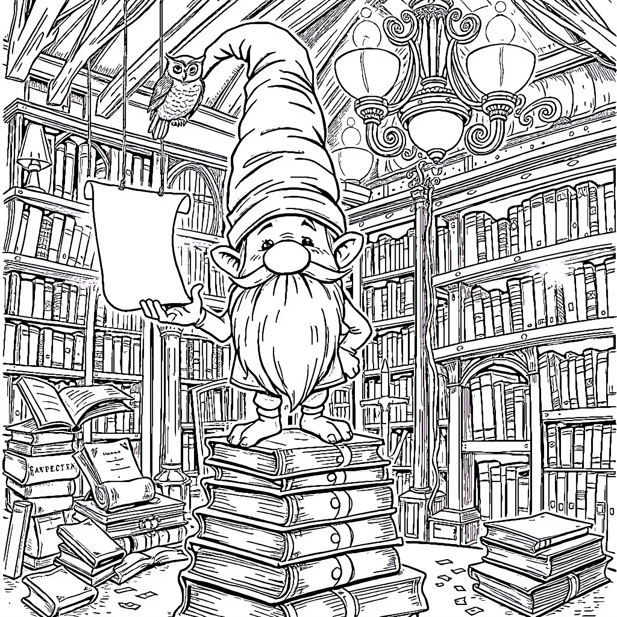 135 Best Gnome Coloring Pages (Free Printable PDFs)