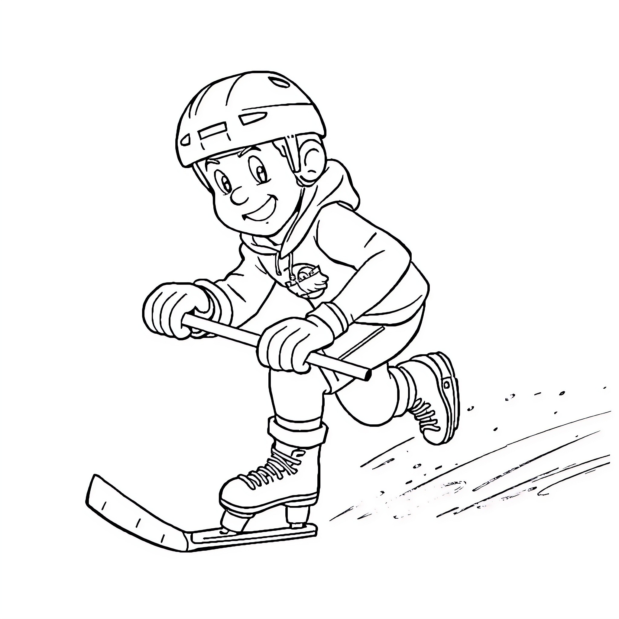 Steve's Thrilling Snowboarding Adventure Coloring Page (free black-and-white line drawing printable PDF for all, from beginners to advanced learners, including children, teens, adults, and seniors)