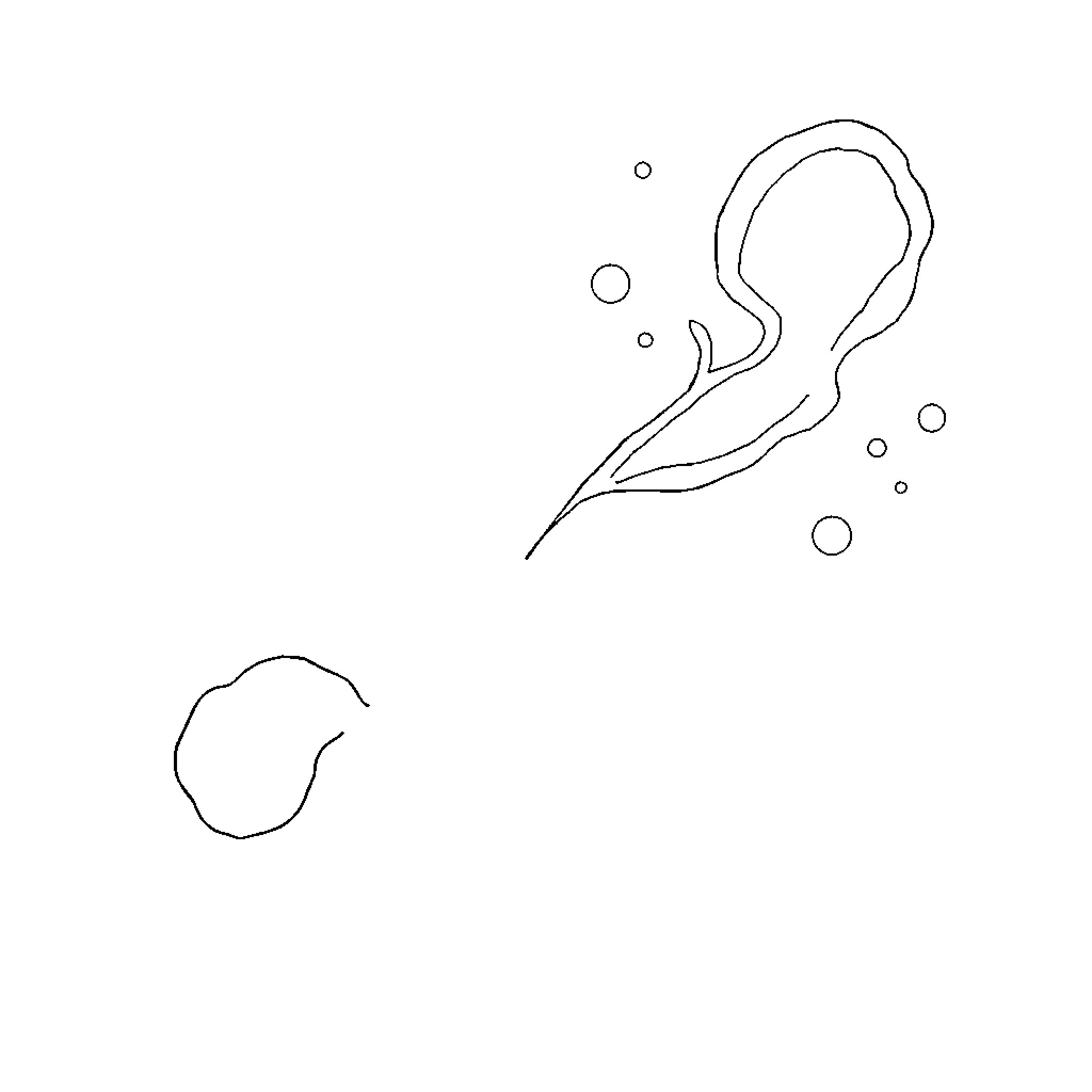 Shape of an Underwater Scene Coloring Page (free black-and-white line drawing printable PDF for all, from beginners to advanced learners, including children, teens, adults, and seniors)