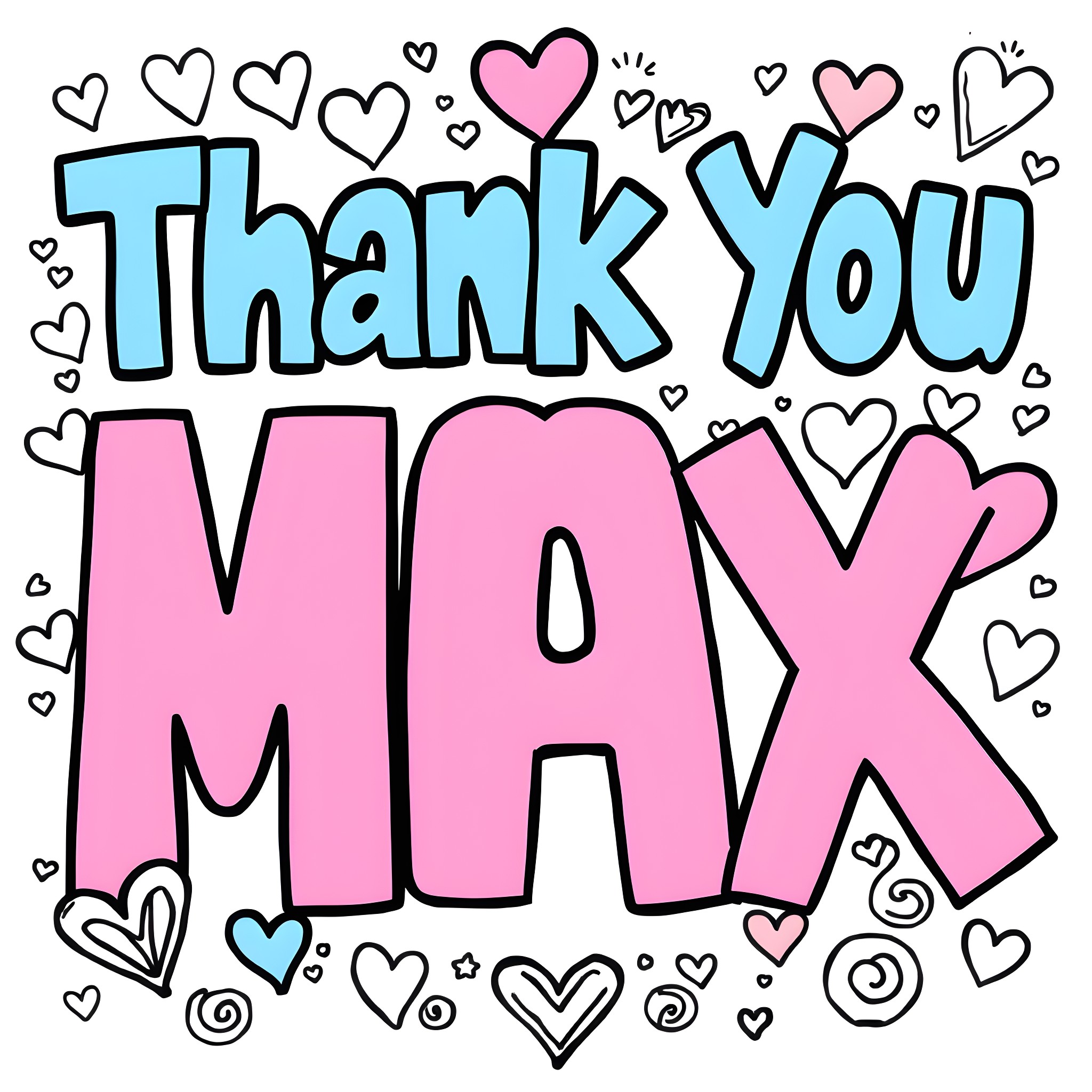 Letter of Gratitude and Love Coloring Page (free black-and-white line drawing printable PDF for all, from beginners to advanced learners, including children, teens, adults, and seniors)