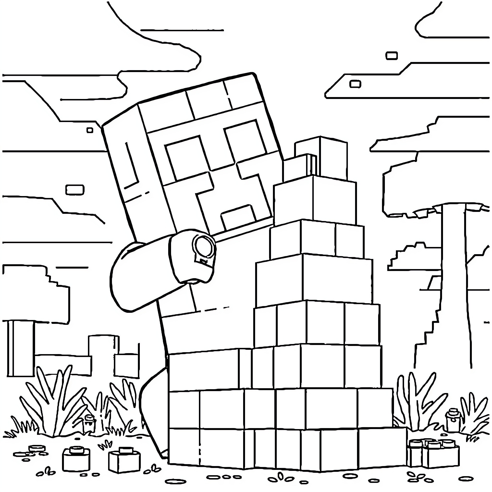 191 Best Creeper Coloring Pages (Free Printable PDFs)