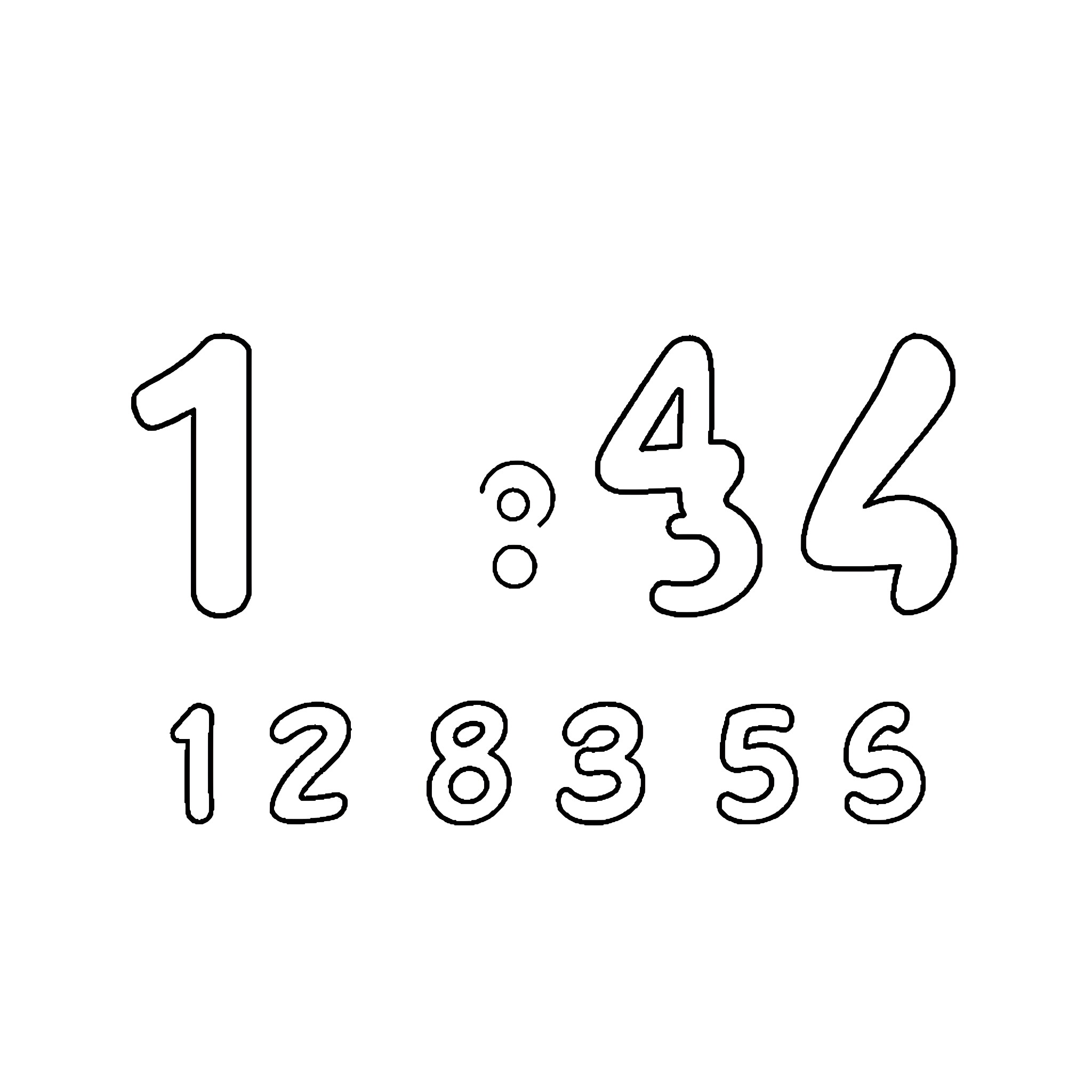 Count the Unique Numbers Displayed Coloring Page (free black-and-white line drawing printable PDF for all, from beginners to advanced learners, including children, teens, adults, and seniors)