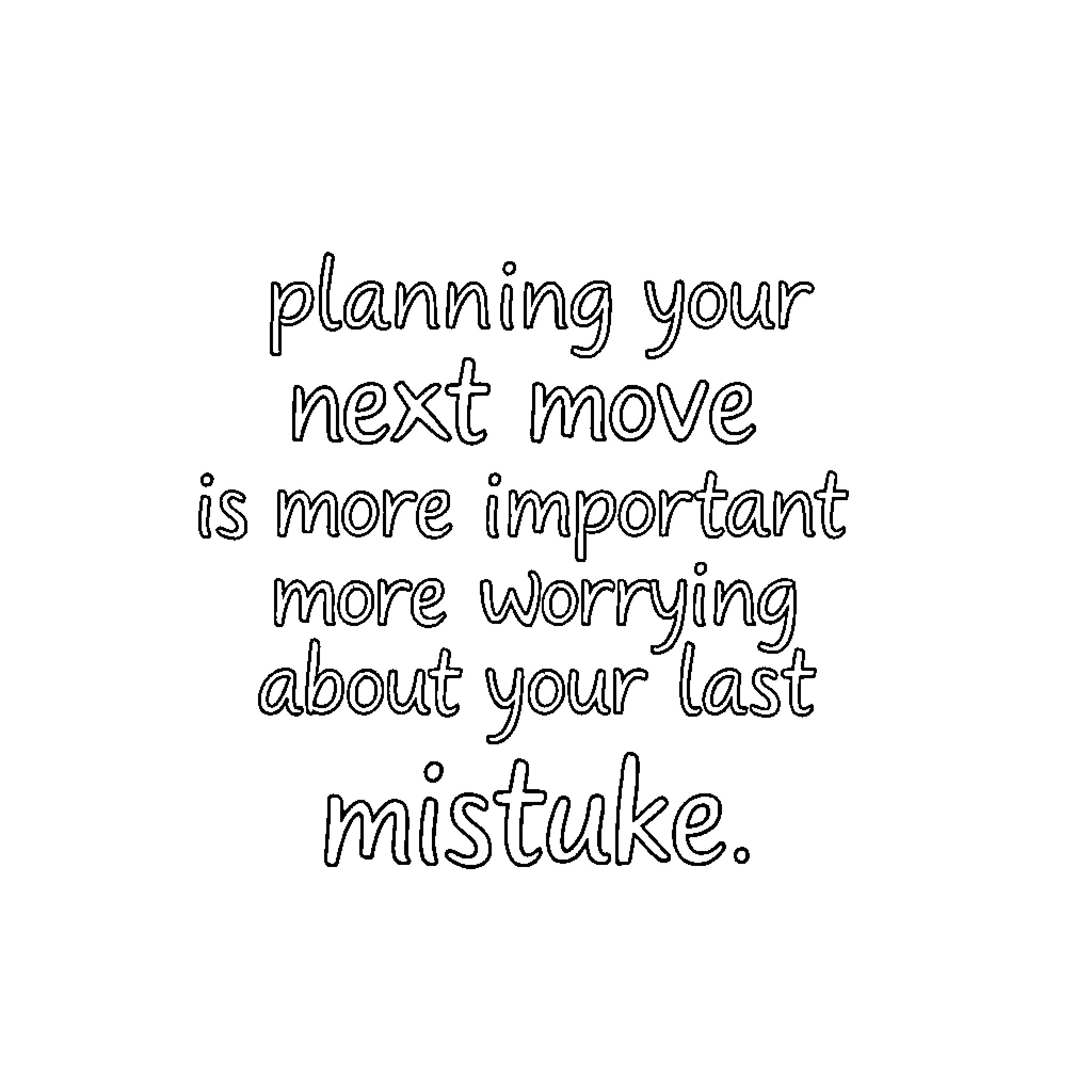Motivation: Importance of Planning and Moving Forward Coloring Page (free black-and-white line drawing printable PDF for all, from beginners to advanced learners, including children, teens, adults, and seniors)