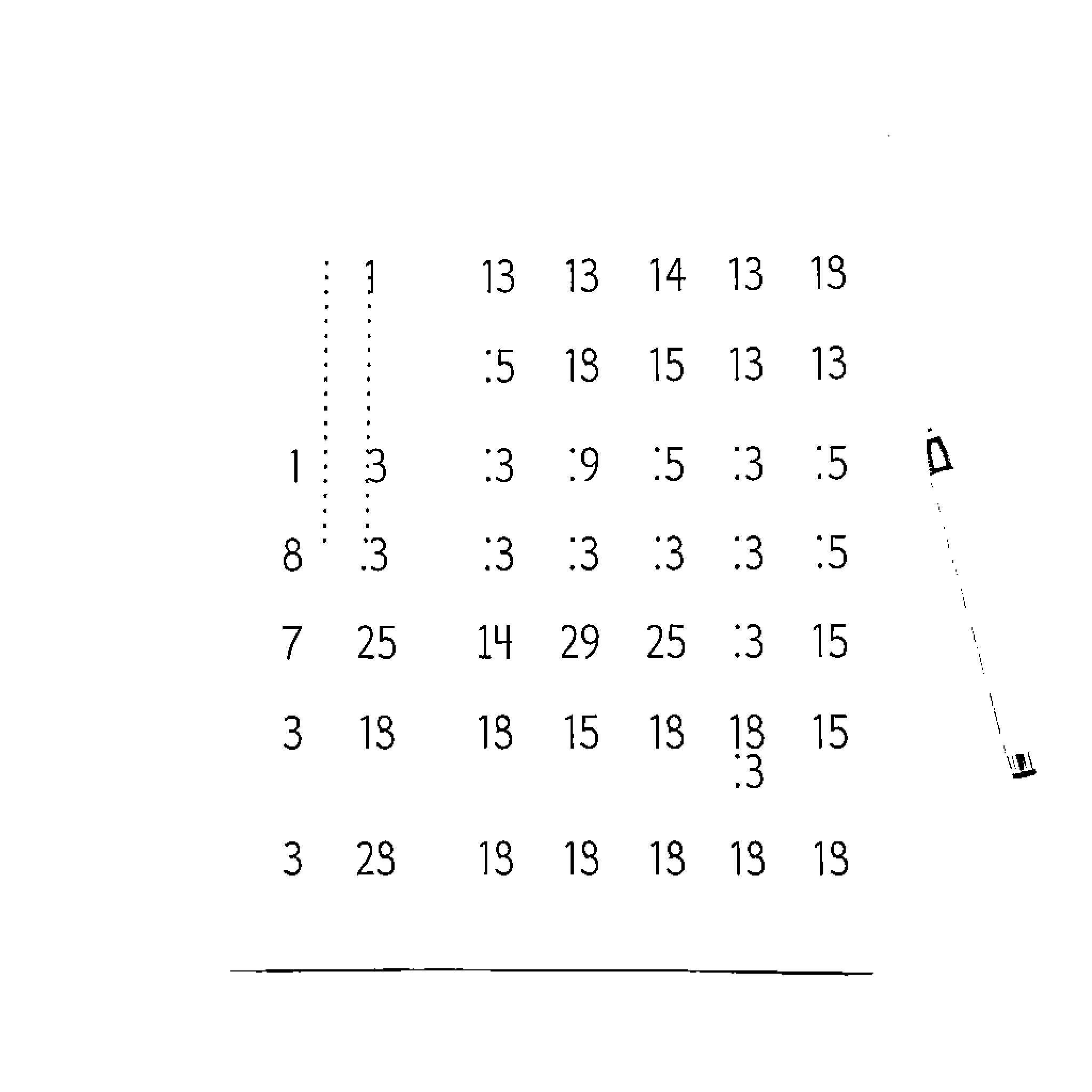Number Grid of Varying Values Coloring Page (free black-and-white line drawing printable PDF for all, from beginners to advanced learners, including children, teens, adults, and seniors)