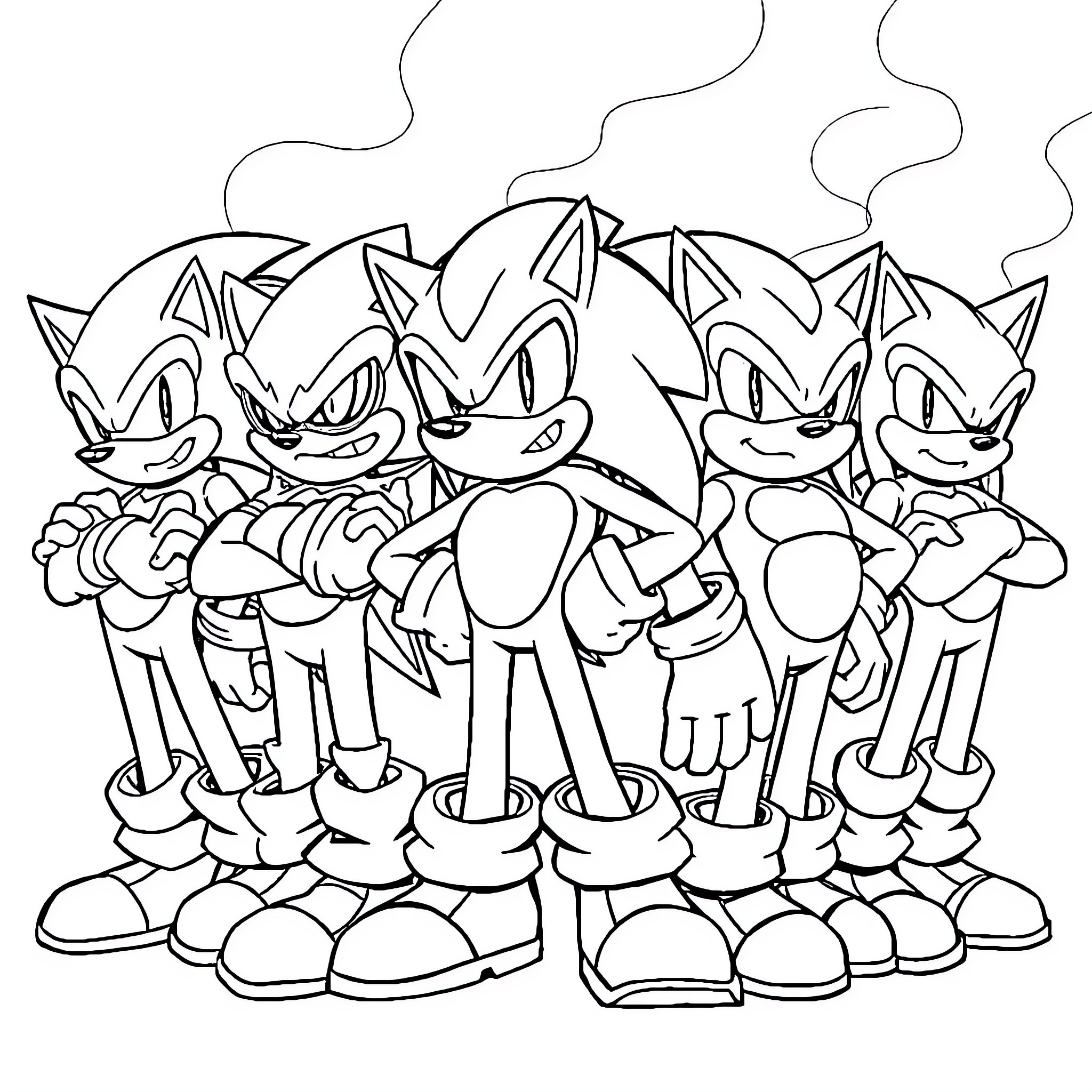 Hard Boiled Heavy Characters in Action Coloring Page (free black-and-white line drawing printable PDF for all, from beginners to advanced learners, including children, teens, adults, and seniors)