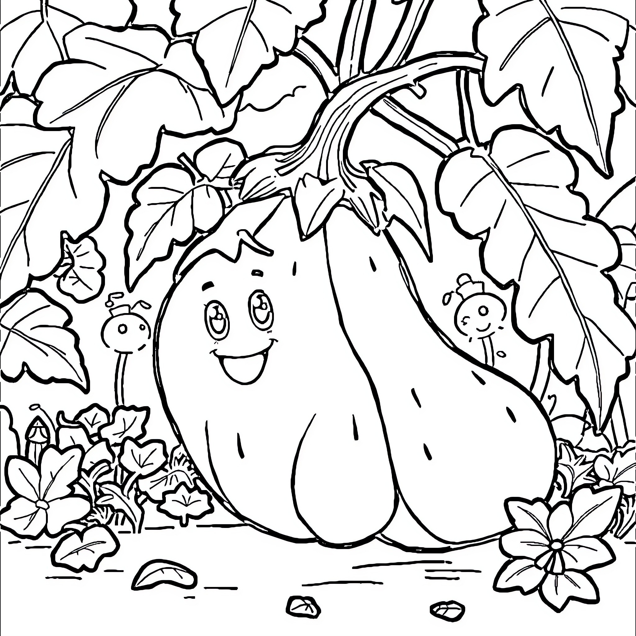 Barbeapapa's Friendly Adventure in the Garden Coloring Page (free black-and-white line drawing printable PDF for all, from beginners to advanced learners, including children, teens, adults, and seniors)
