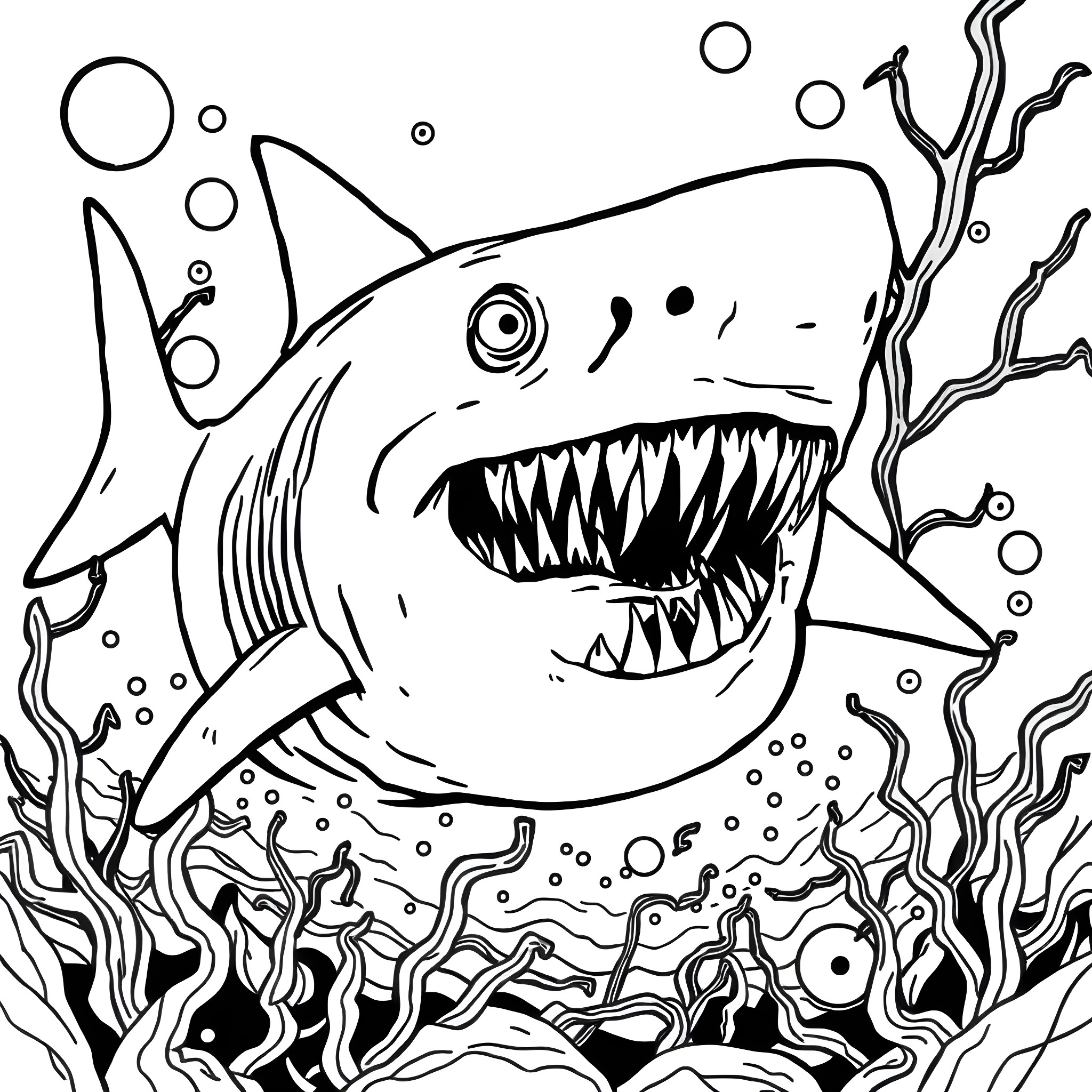 1 Best Zombie Shark Coloring Pages (Free Printable PDFs)