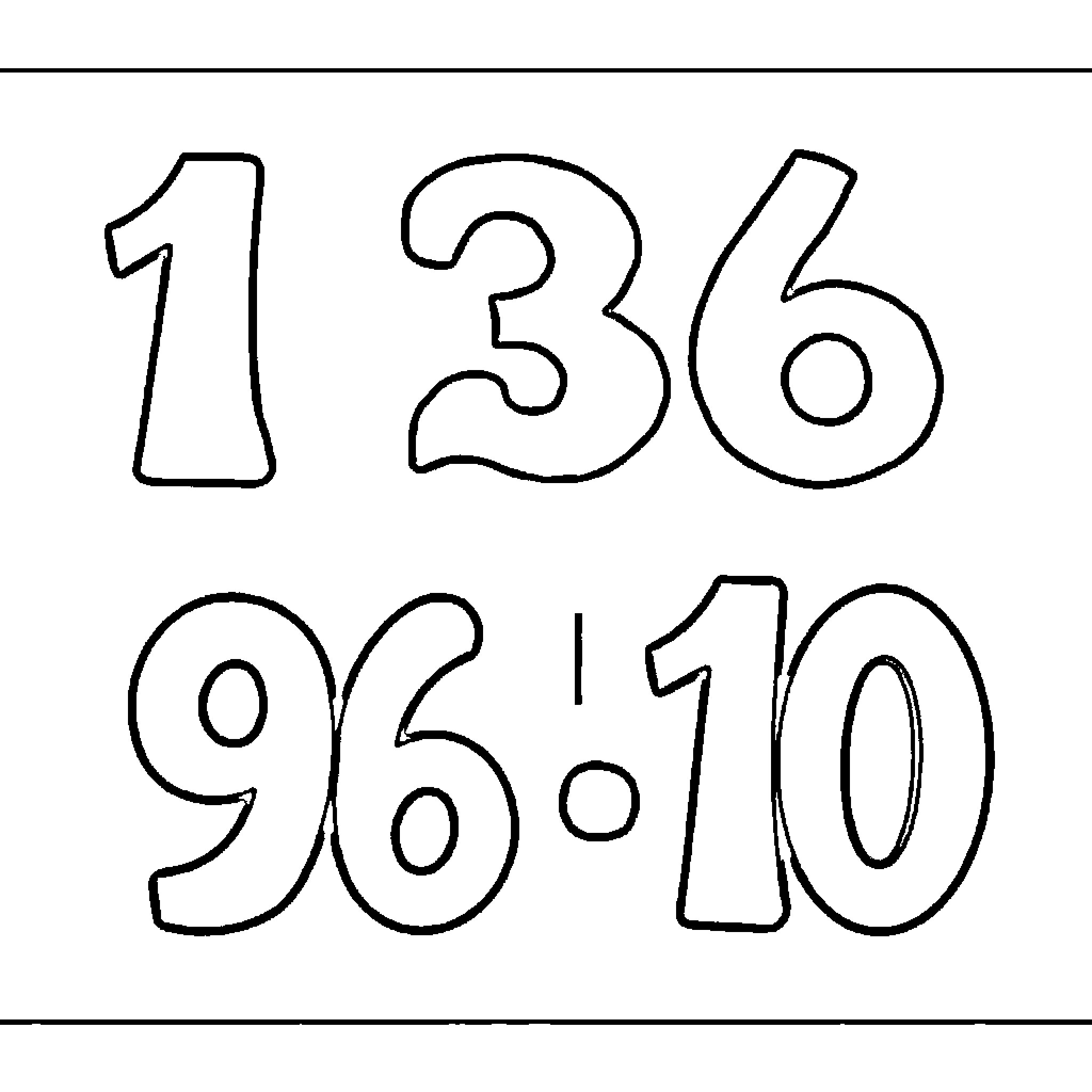 Number Series of Simple Numerical Designs Coloring Page (free black-and-white line drawing printable PDF for all, from beginners to advanced learners, including children, teens, adults, and seniors)