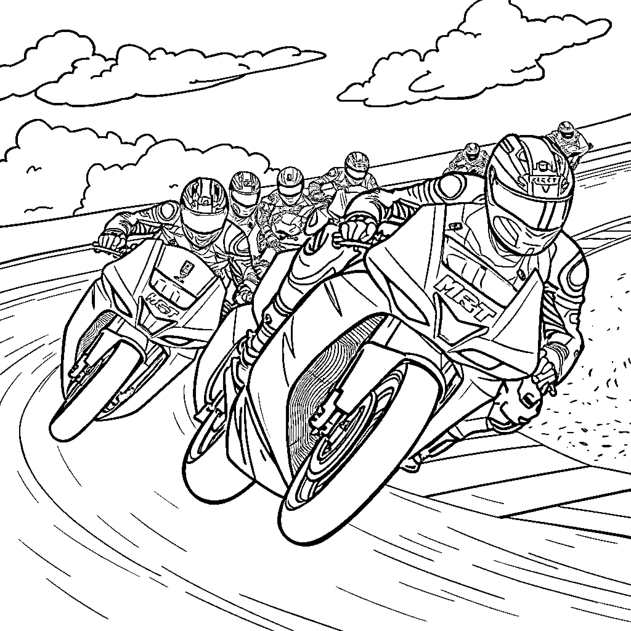 Best Moto GP Coloring Pages (Free Printable PDF)