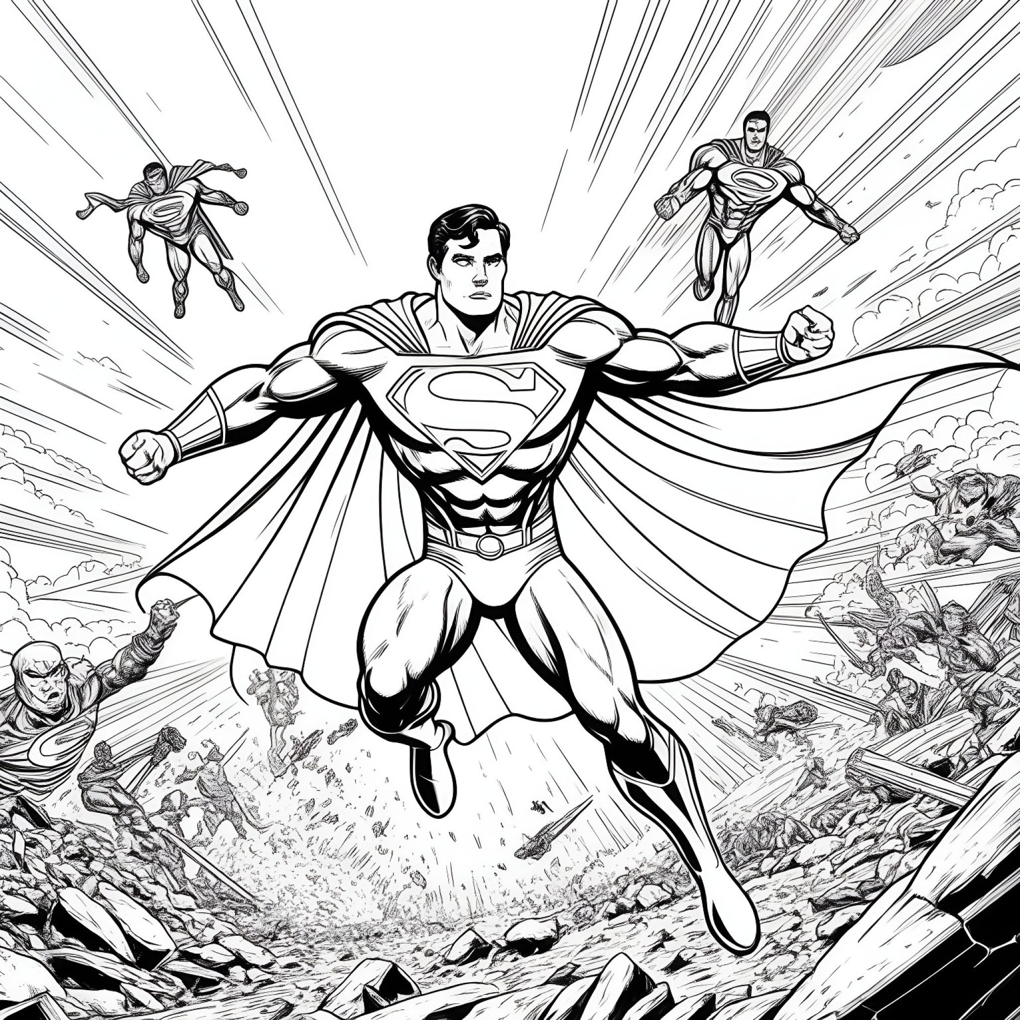 Best Superman Coloring Pages (Free Printable PDF)