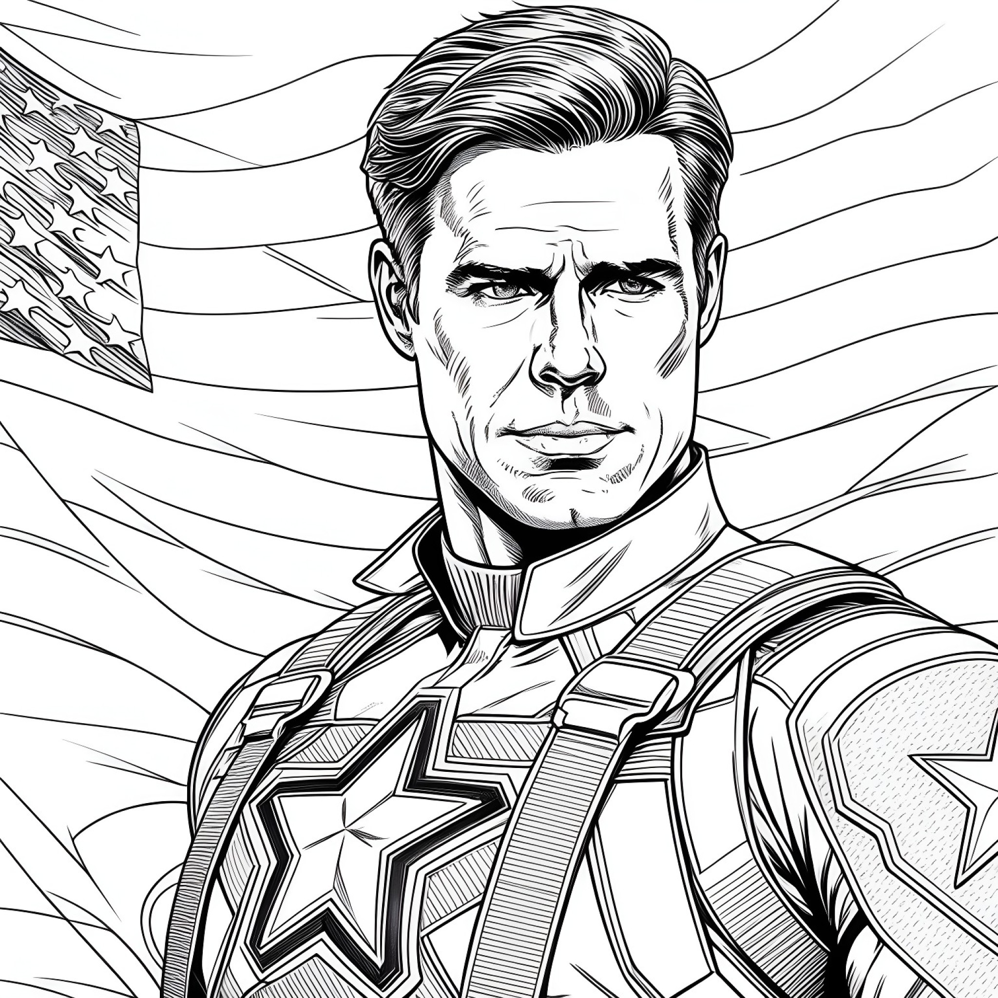 18 Best Captain America Coloring Pages (Free Printable PDFs)
