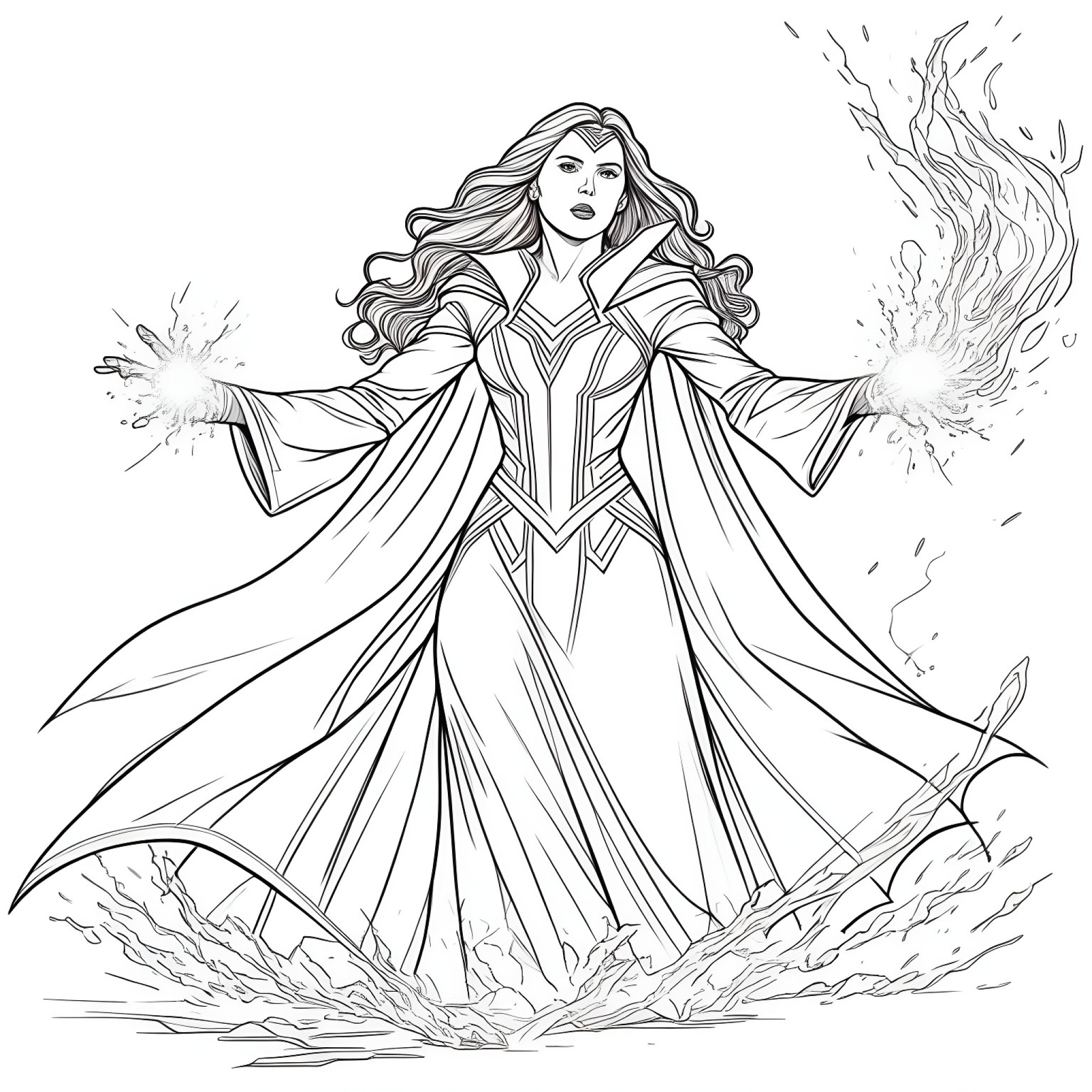 13 Best Scarlet Witch Coloring Pages Free Printable Pdfs