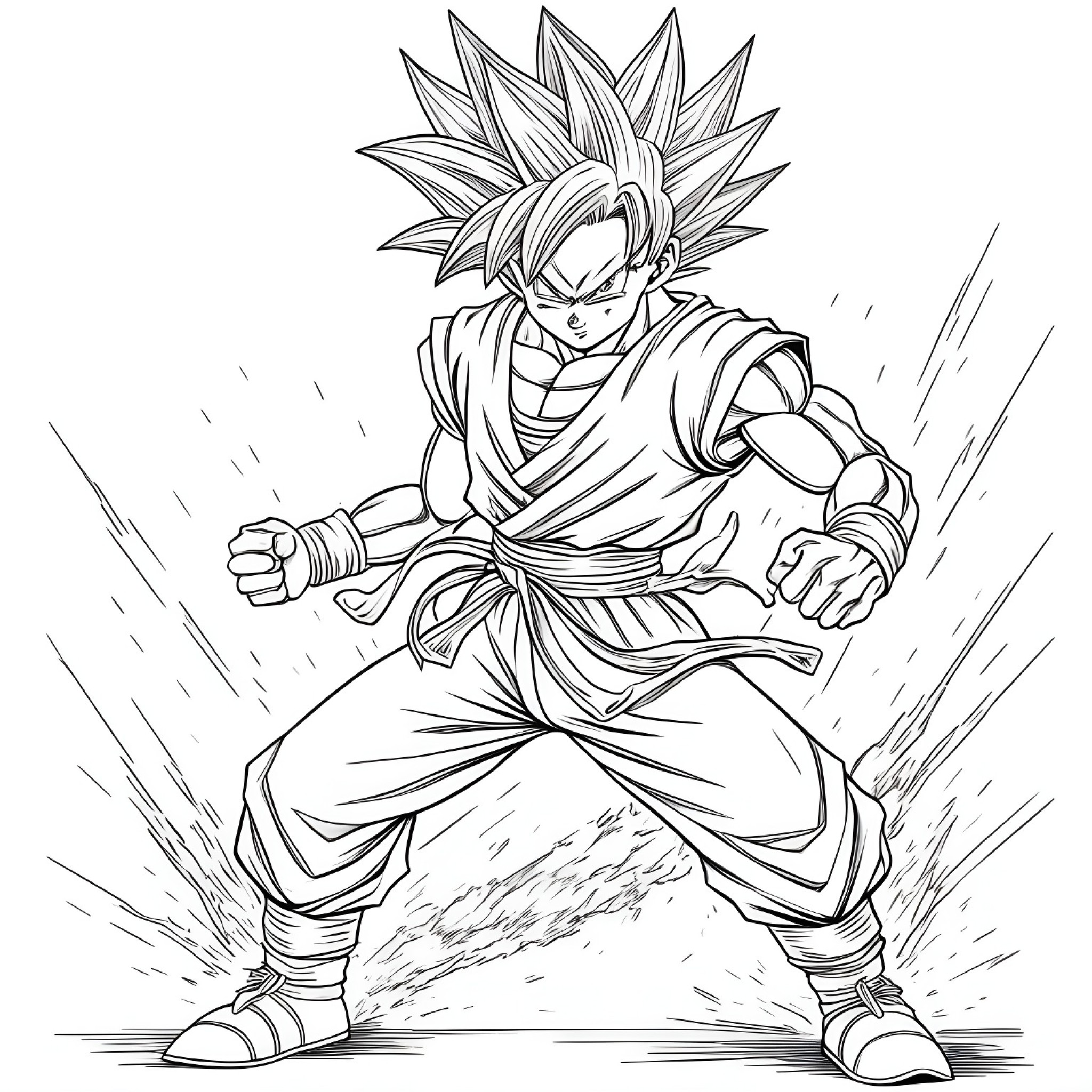 17 Best Son Goku Coloring Pages (Free Printable PDFs)