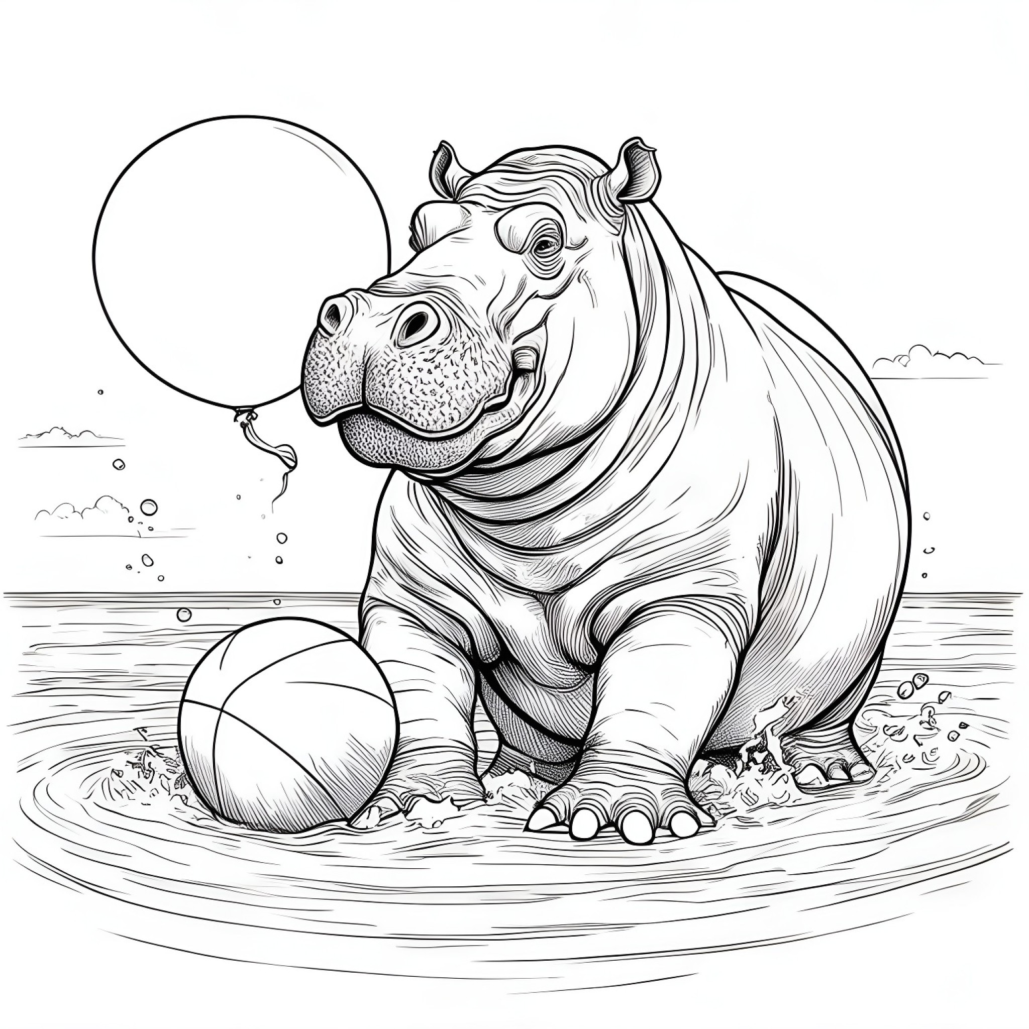 17 Best Hippopotamus Coloring Pages (Free Printable PDFs)