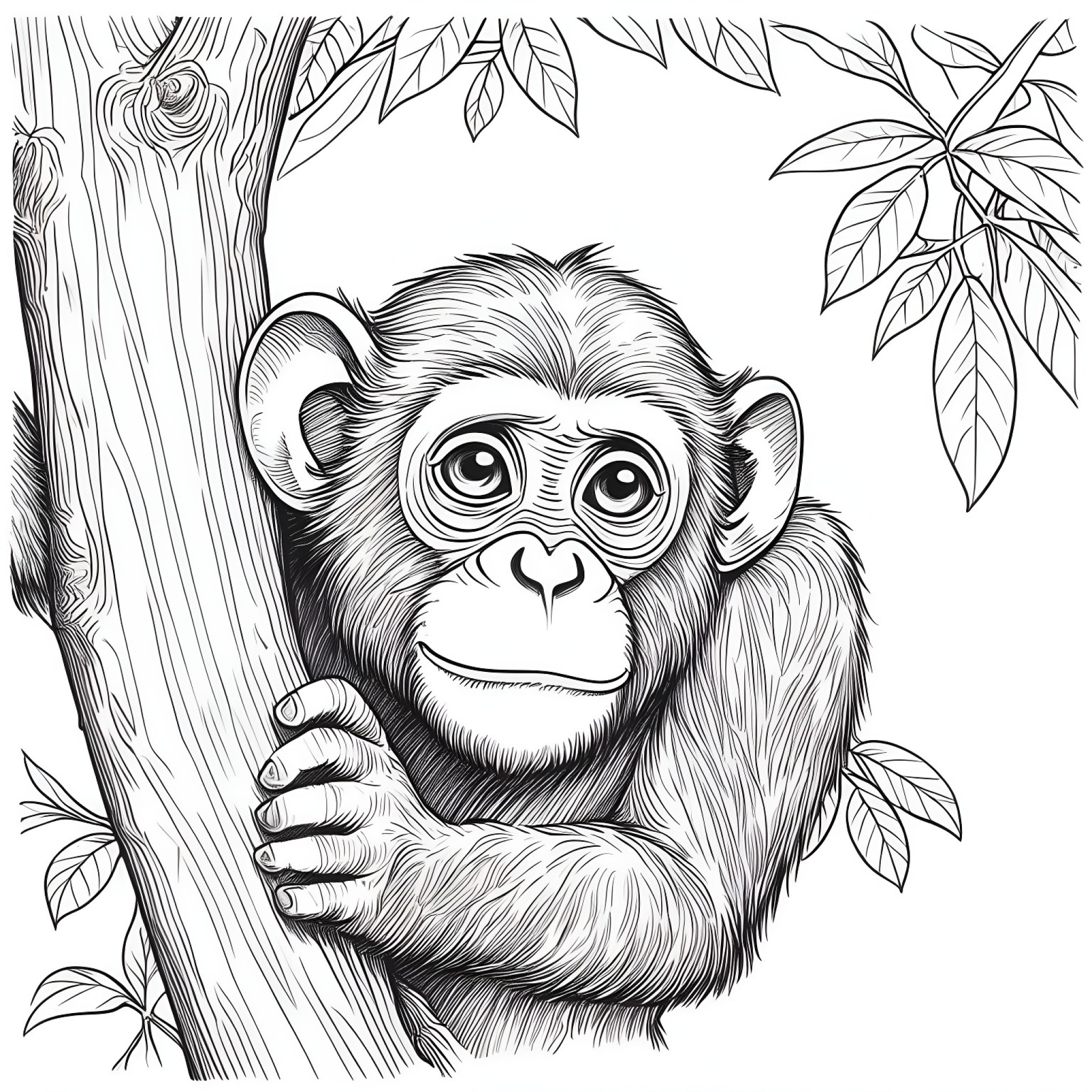 20 Best Monkey Coloring Pages (Free Printable PDFs)