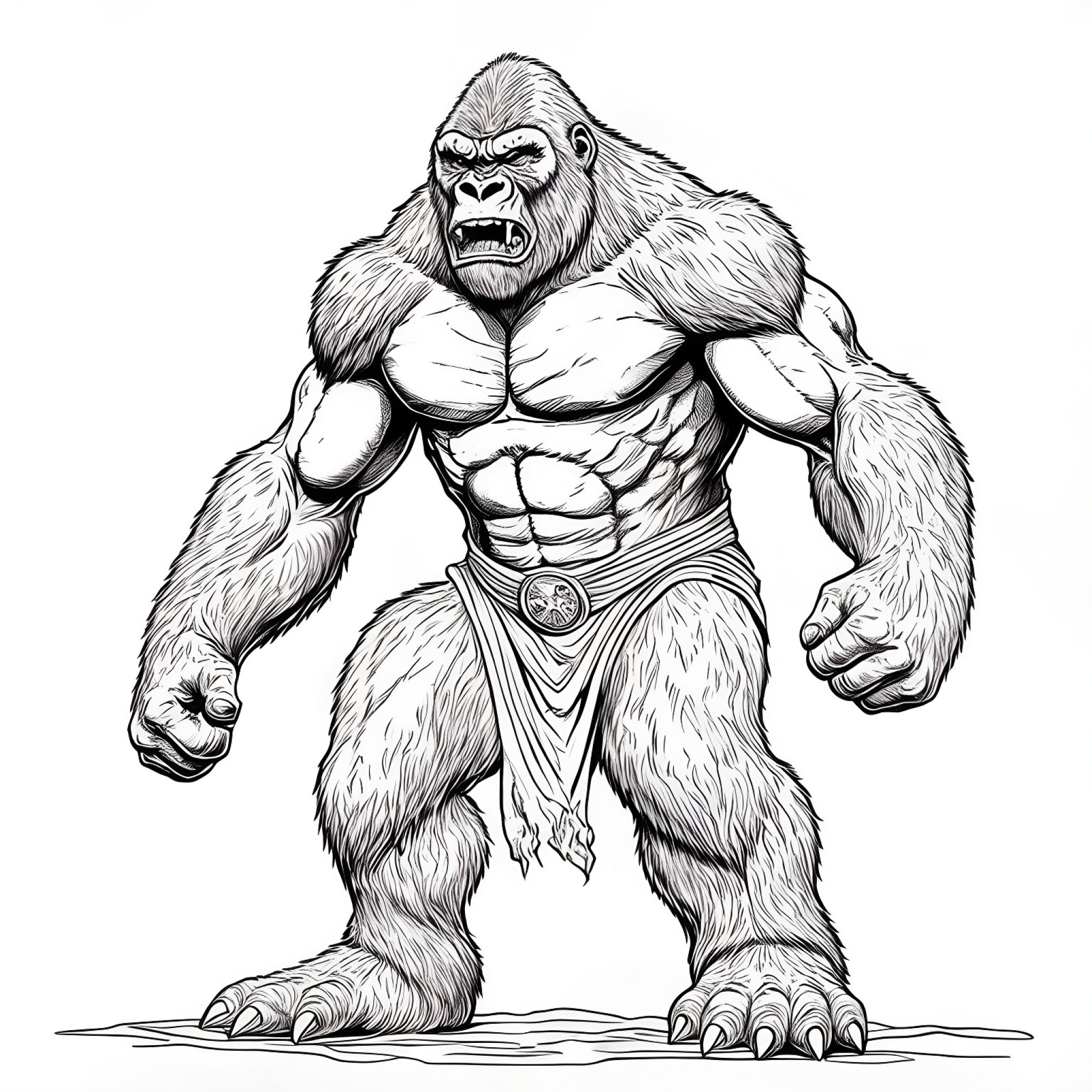 19 Best King Kong Coloring Pages (Free Printable PDFs)