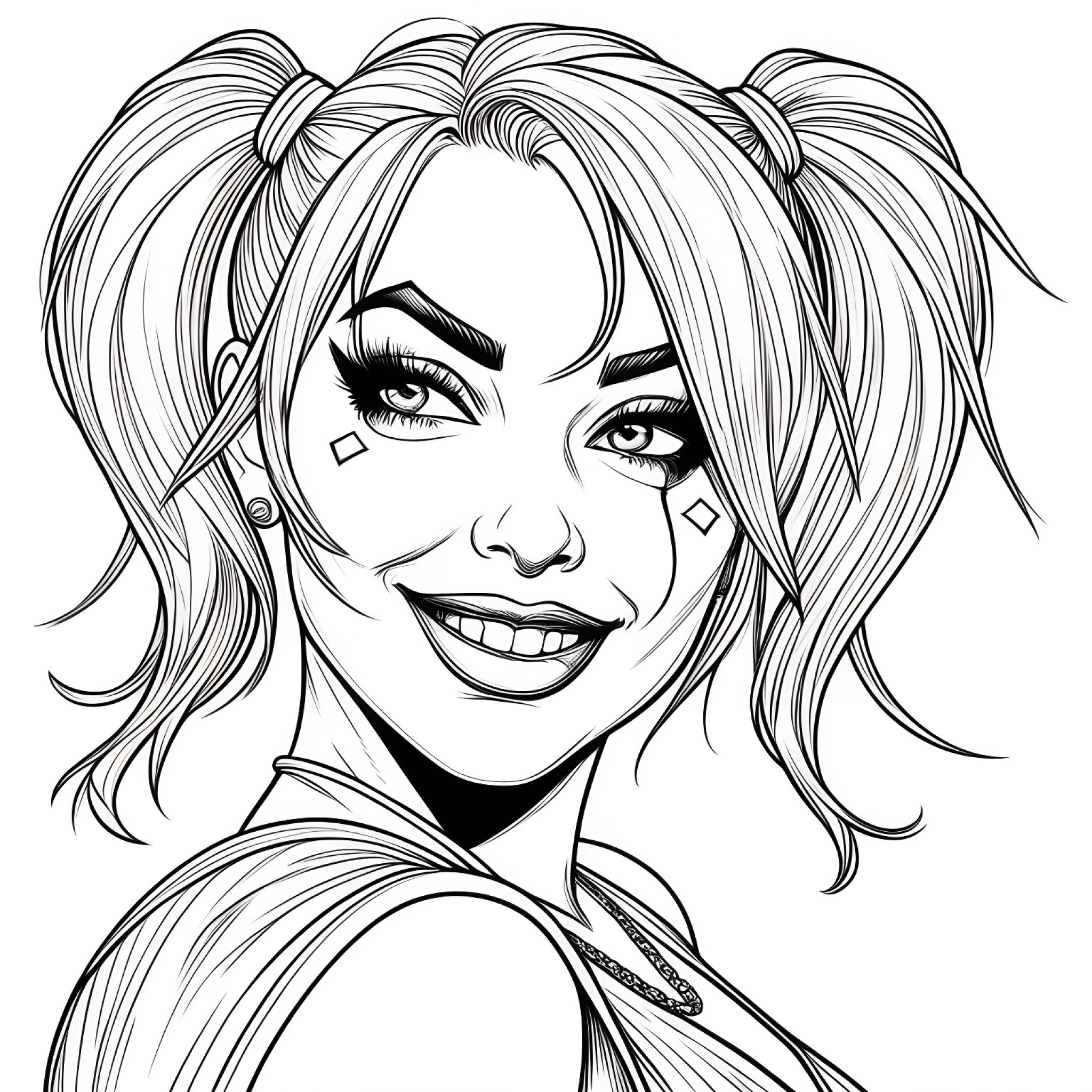 17 Best Harley Quinn Coloring Pages (Free Printable PDFs)