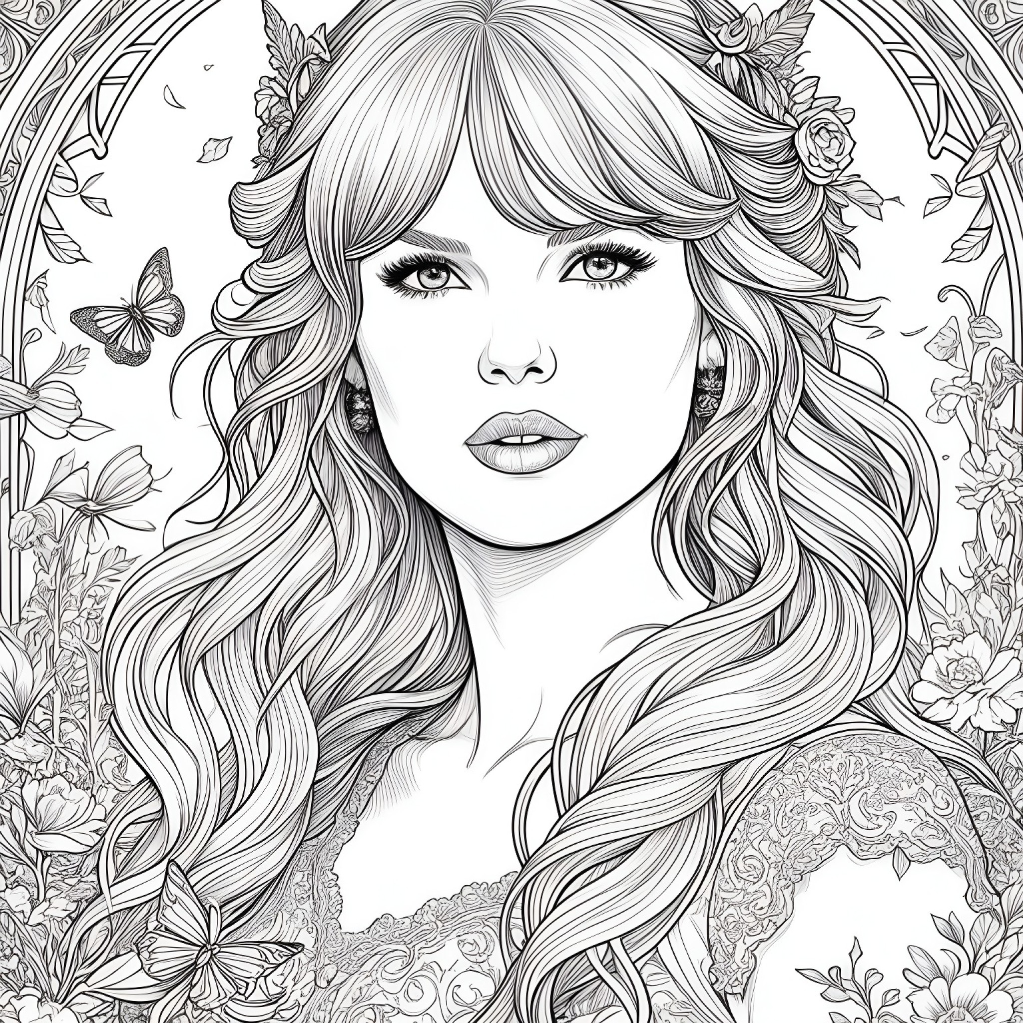 52 Best Taylor Swift Coloring Pages (Free Printable PDFs)