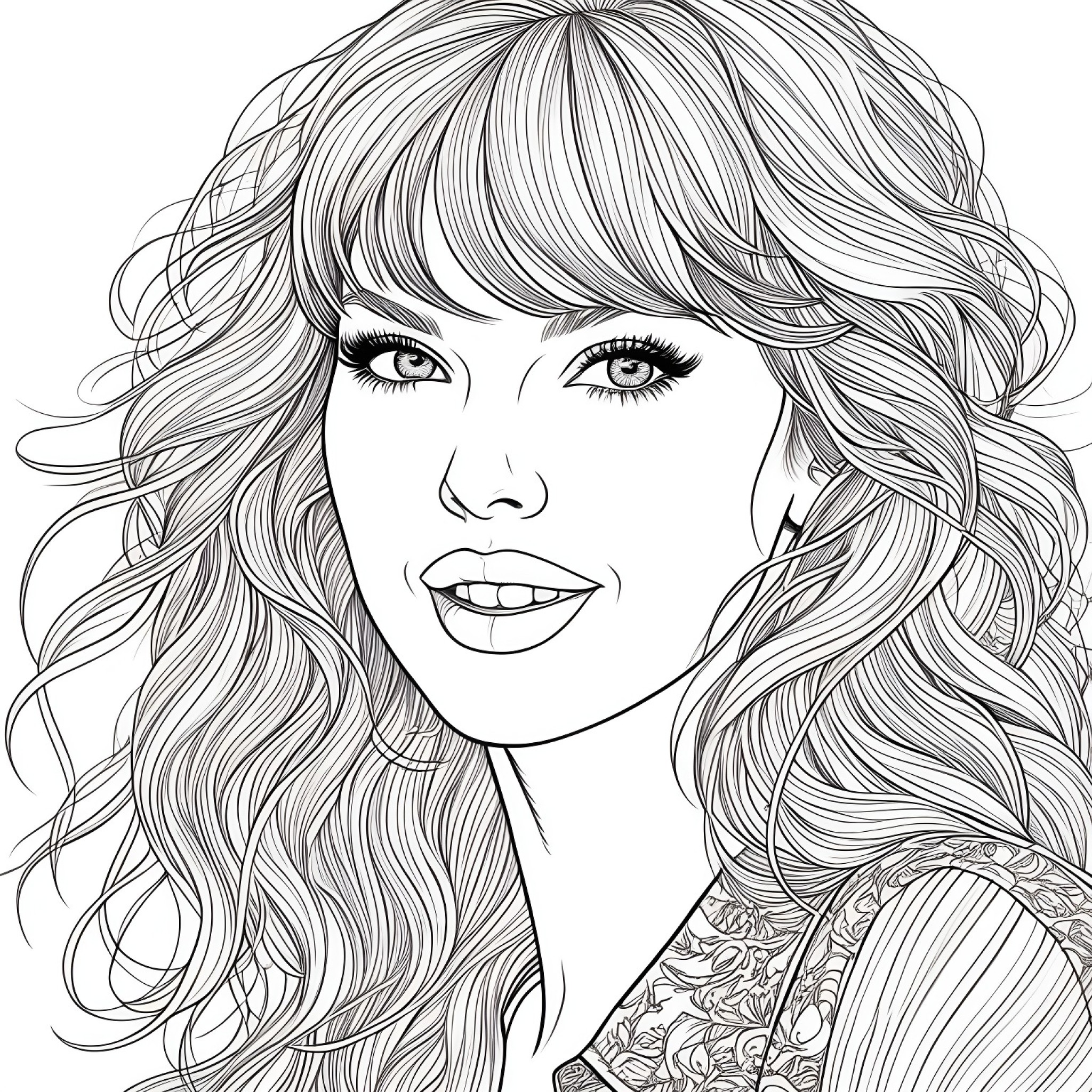 52 Best Taylor Swift Coloring Pages (Free Printable PDFs)