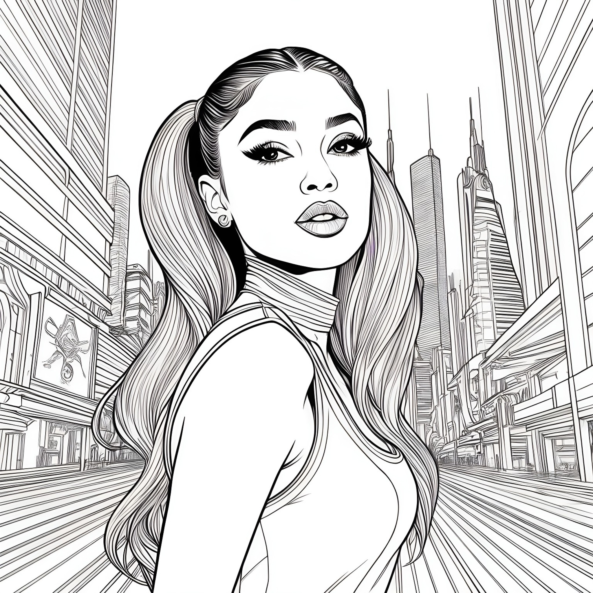 18 Best Ariana Grande Coloring Pages Free Printable Pdfs