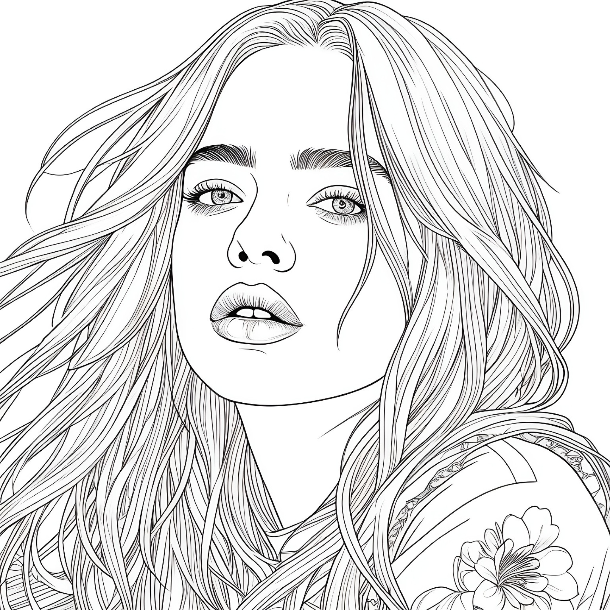 21 Best Billie Eilish Coloring Pages (Free Printable PDFs)