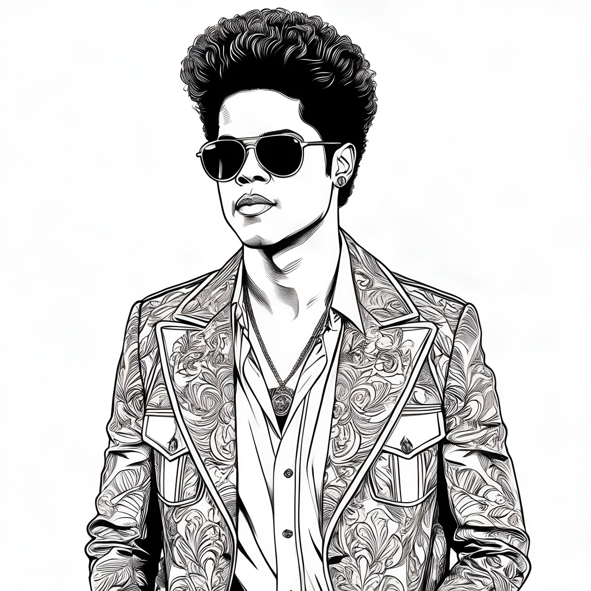 17 Best Bruno Mars Coloring Pages (Free Printable PDFs)