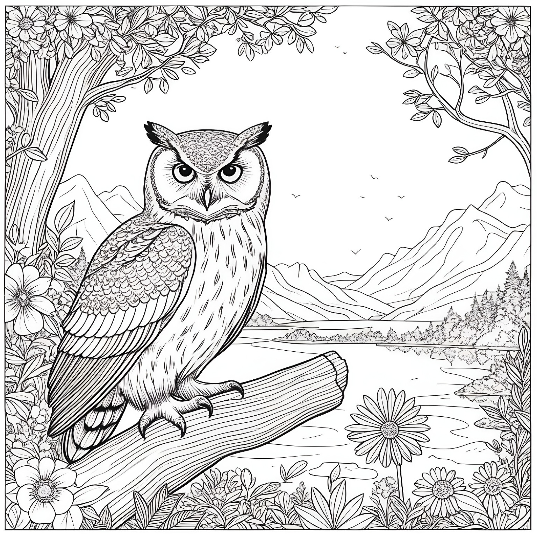Best Owl Coloring Pages (Free Printable PDF)