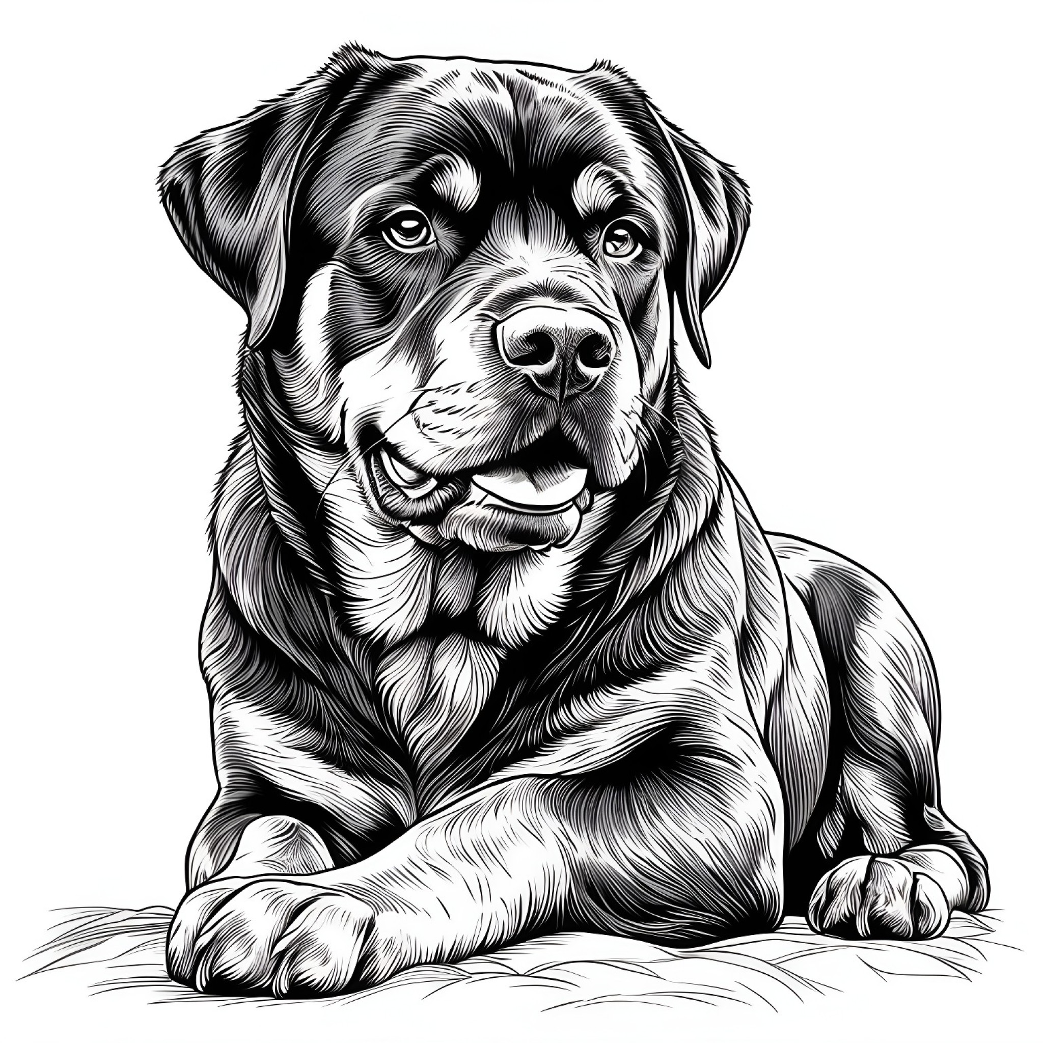 18 Best Rottweiler Coloring Pages (Free Printable PDFs)