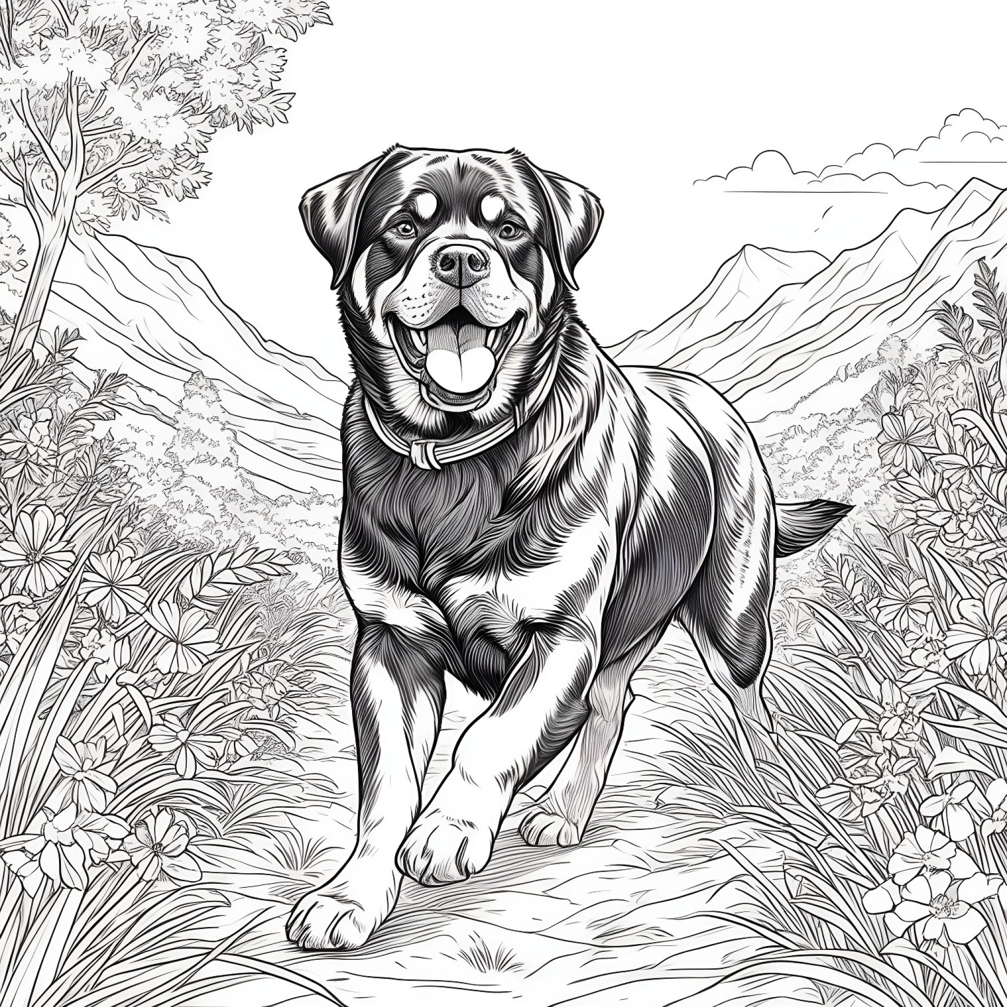 18 Best Rottweiler Coloring Pages (Free Printable PDFs)