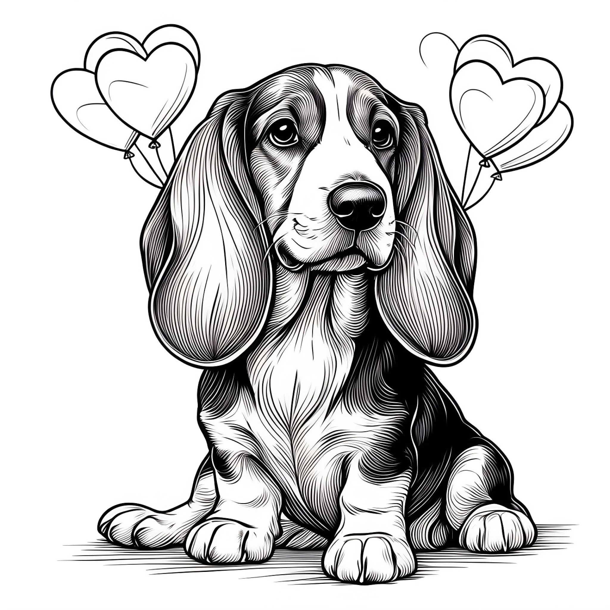 16 Best Basset Hound Coloring Pages (Free Printable PDFs)