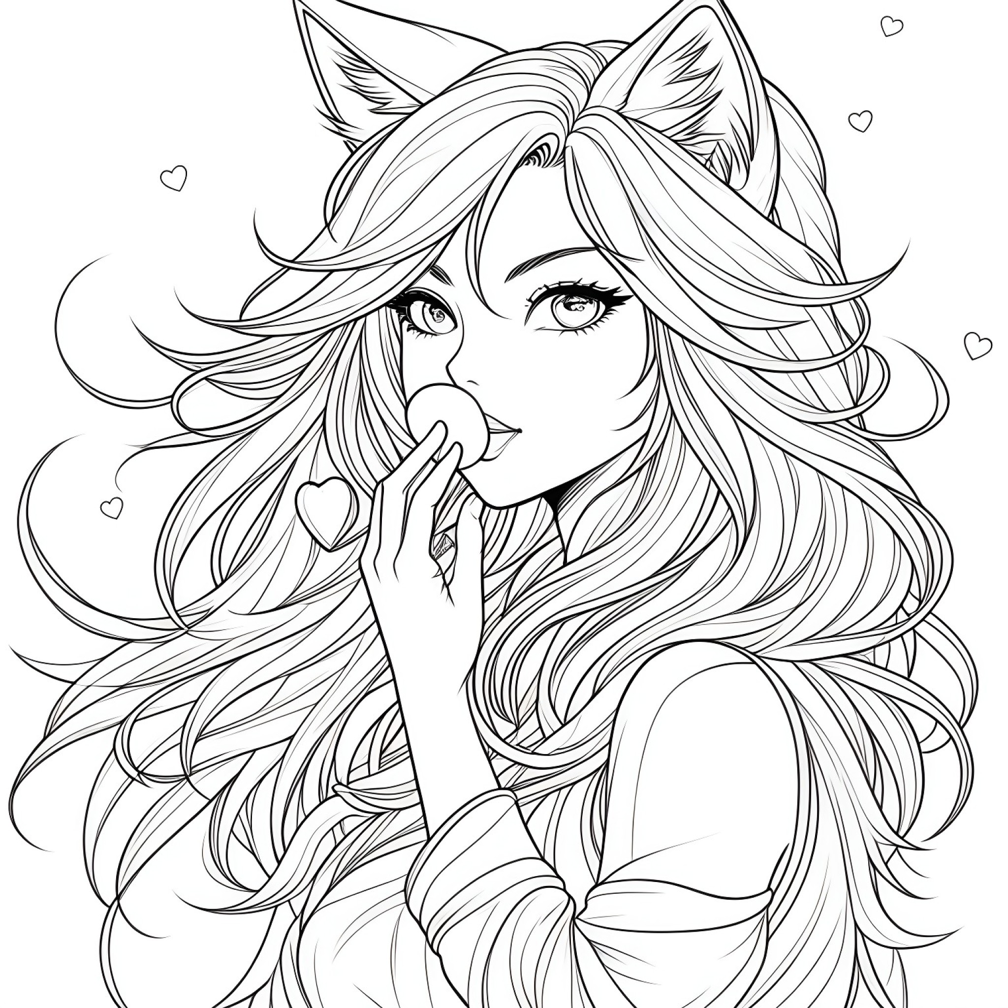 18 Best Ahri Coloring Pages (Free Printable PDFs)