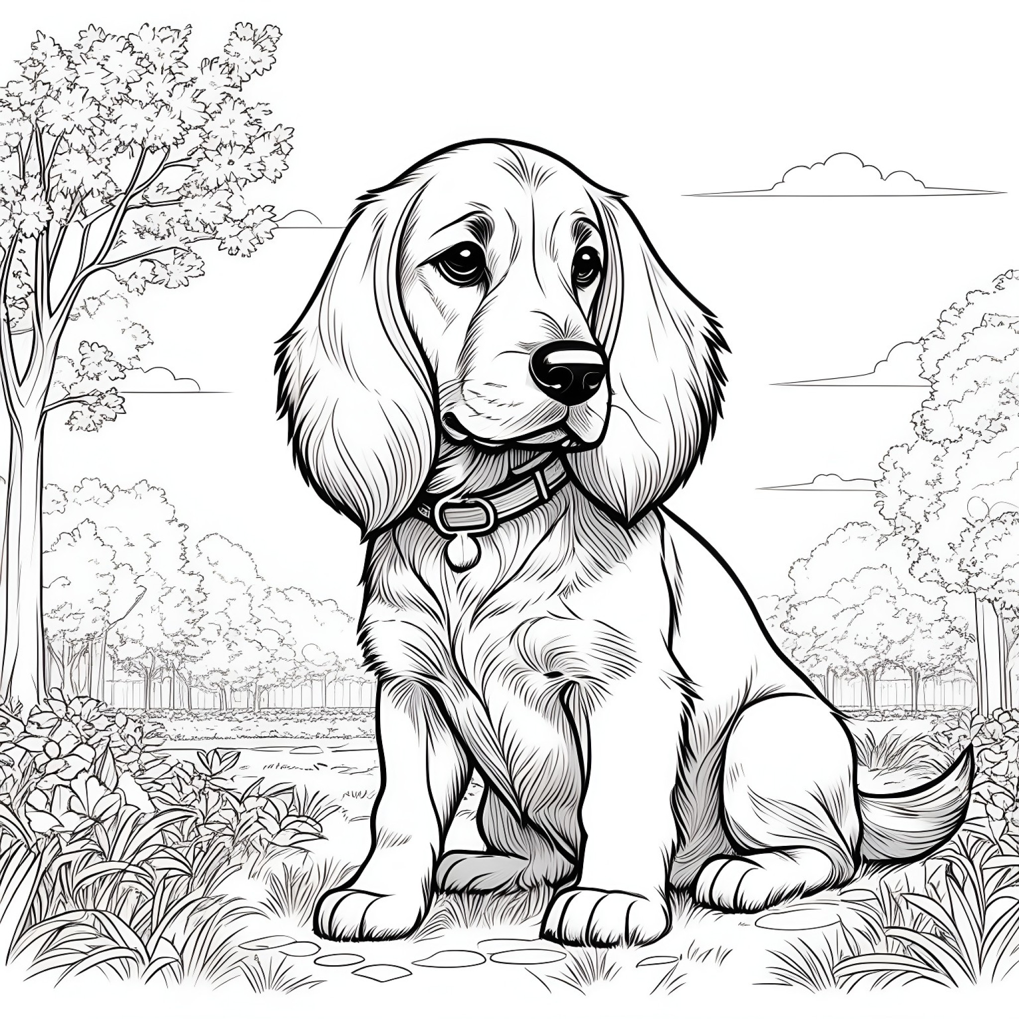 16 Best Bloodhound Coloring Pages (Free Printable PDFs)