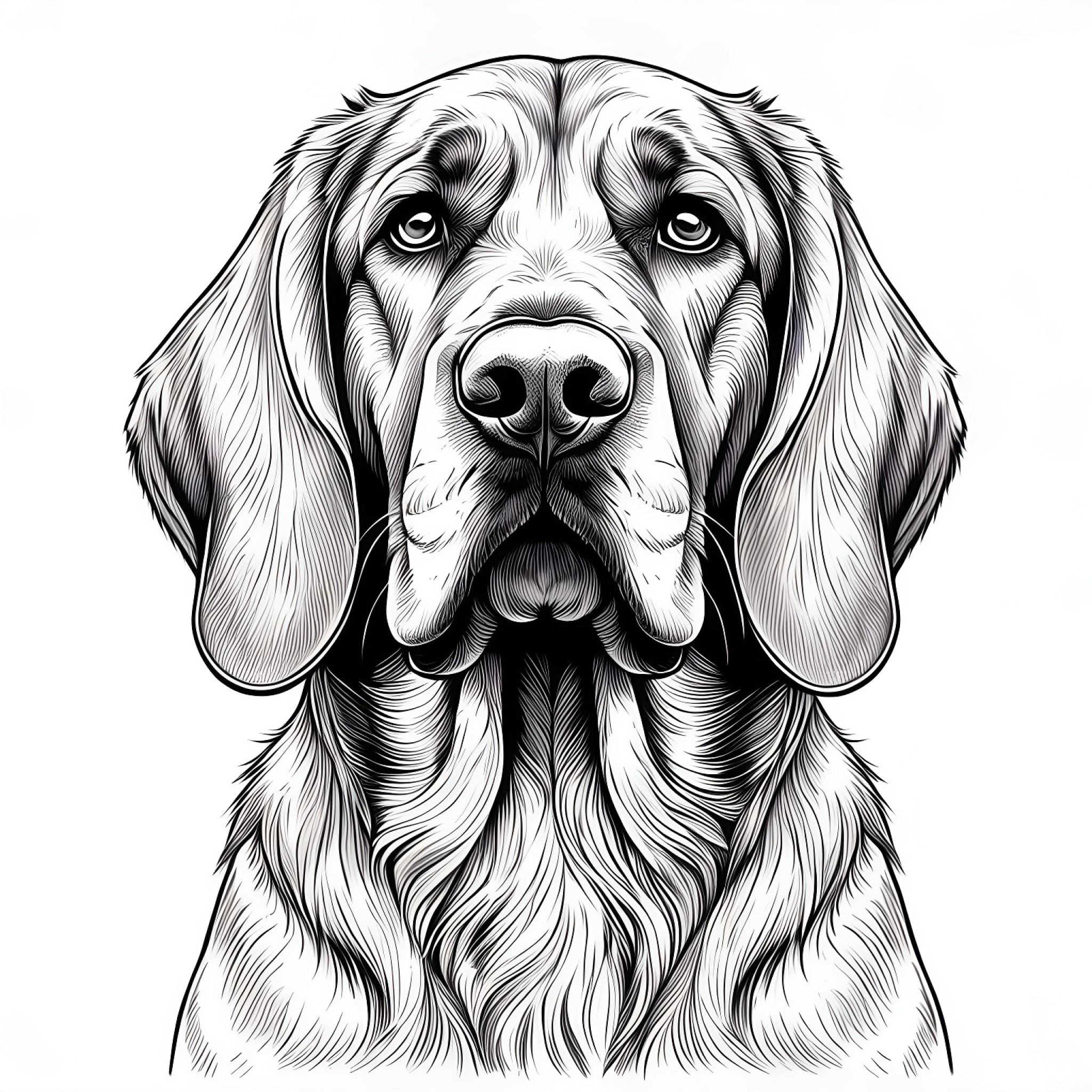 16 Best Bloodhound Coloring Pages (Free Printable PDFs)