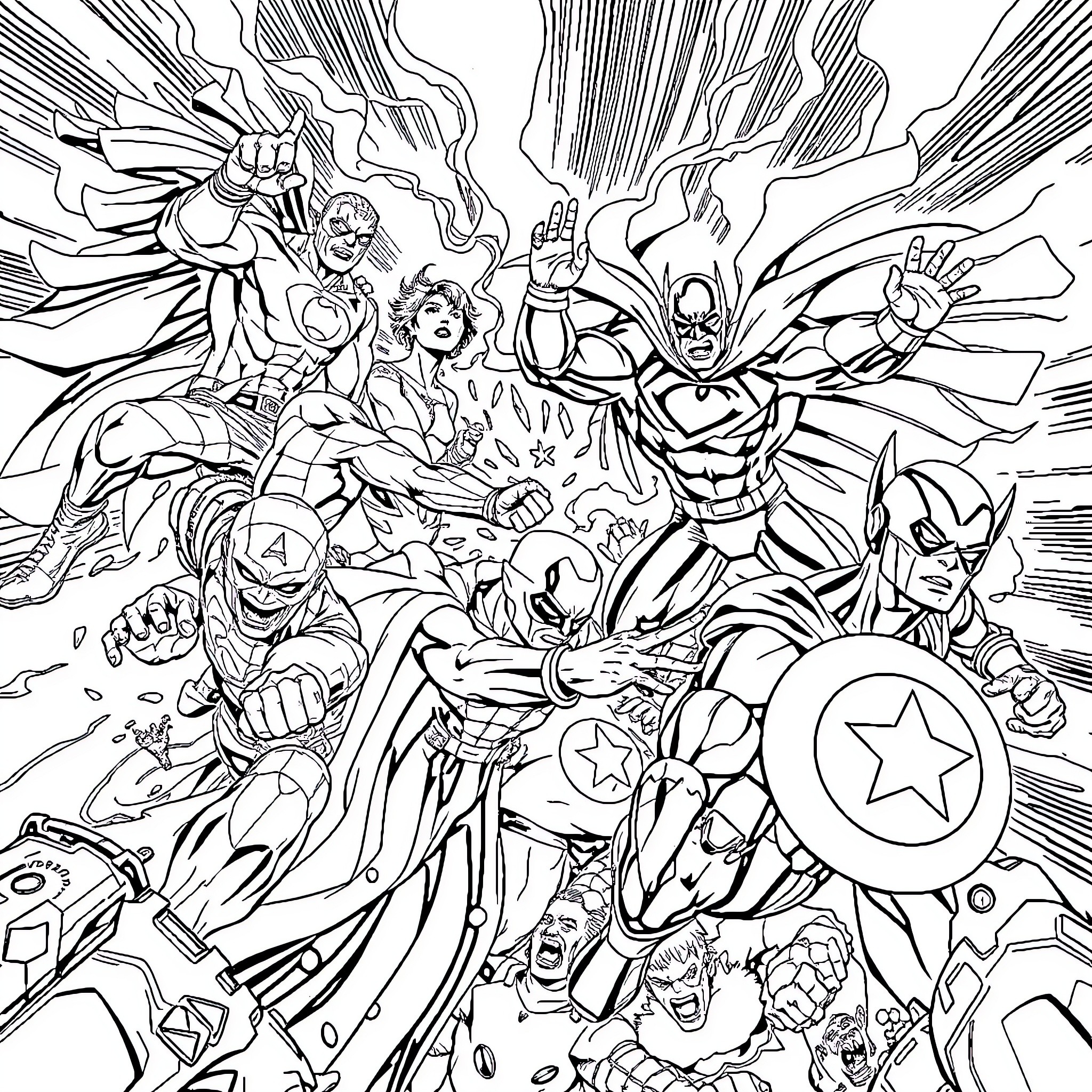 Best Marvel vs DC Coloring Pages (Free Printable PDF)