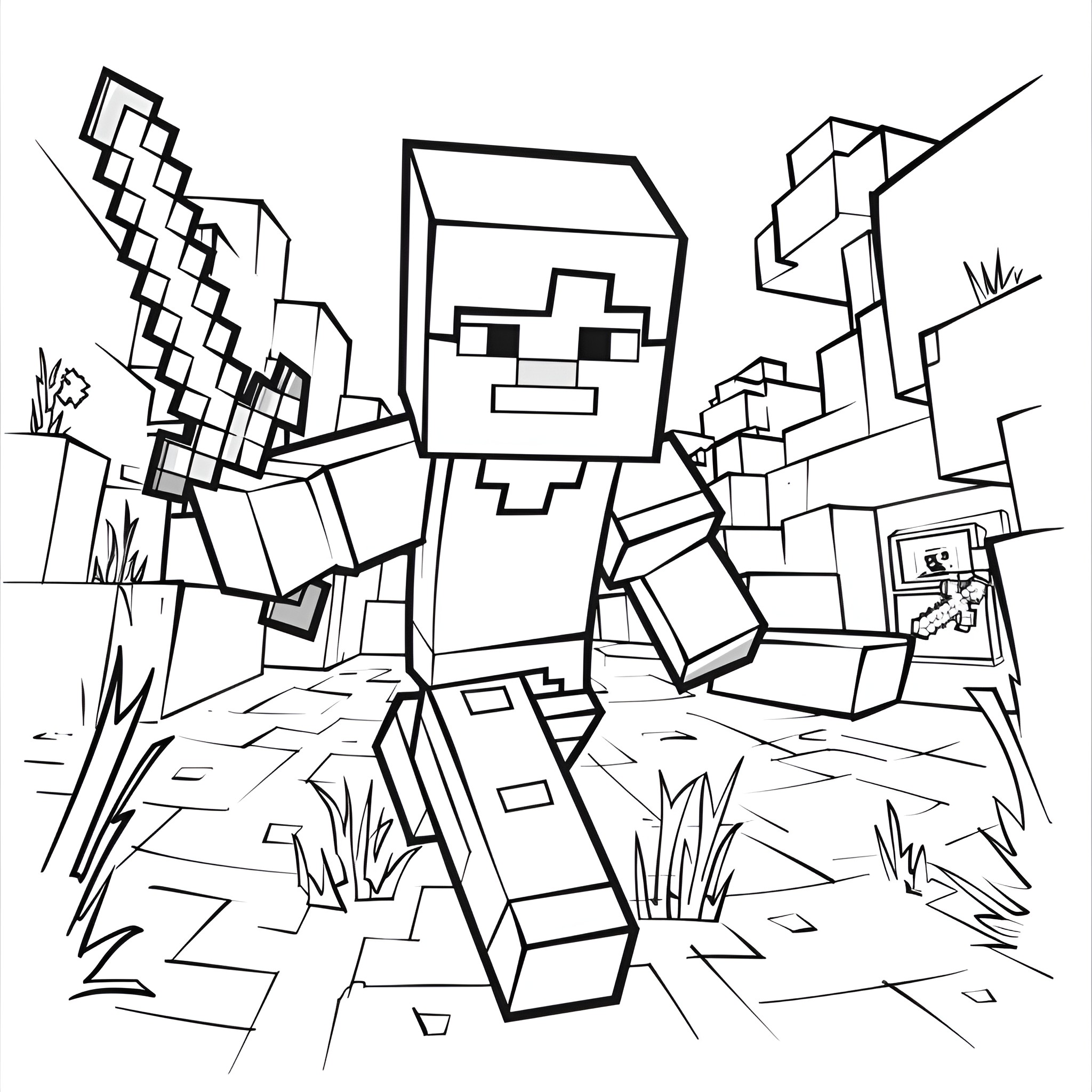 Best Minecraft Coloring Pages Free Printable PDF 